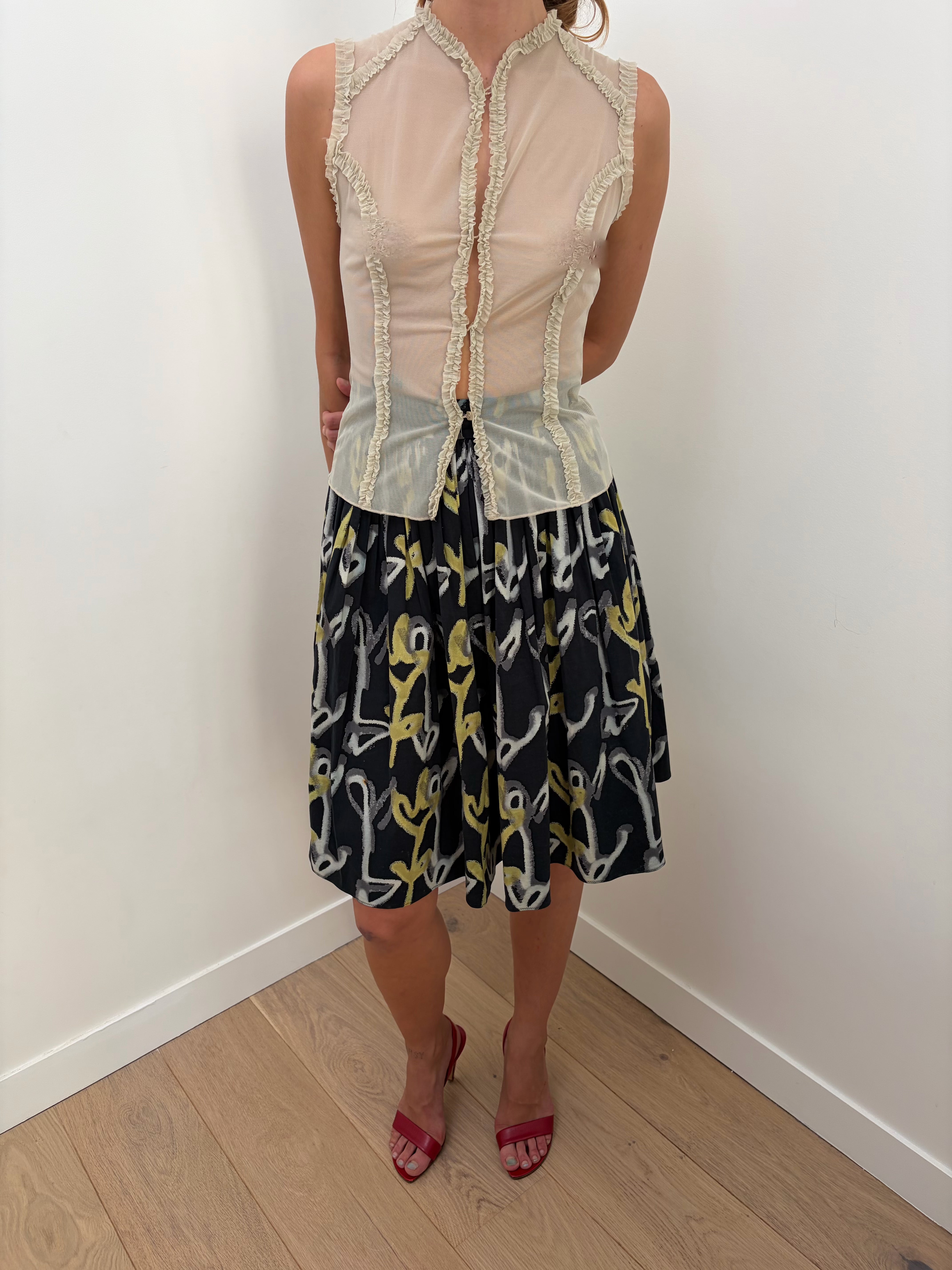 Italien Vintage Mesh Top