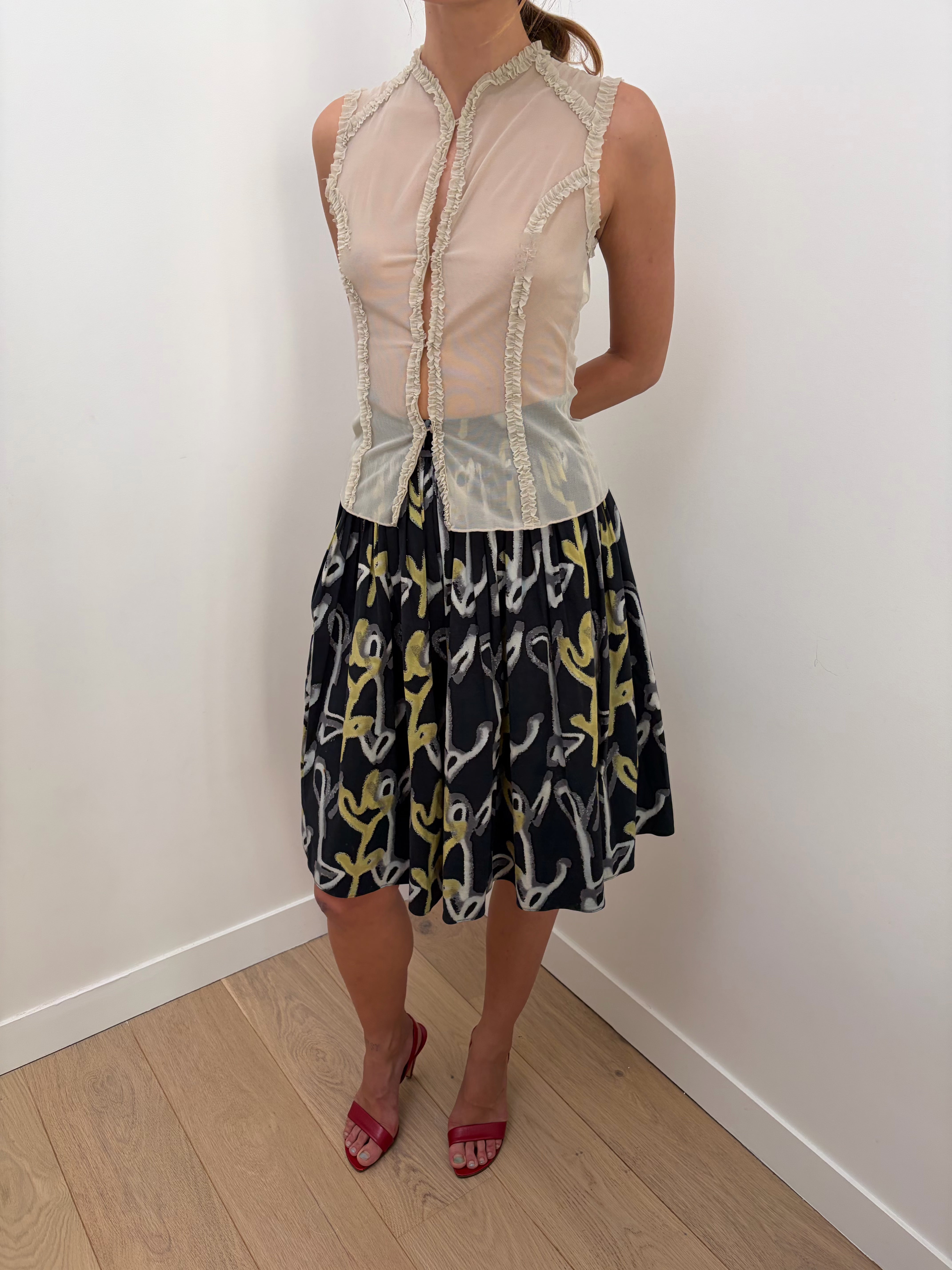 Italien Vintage Mesh Top