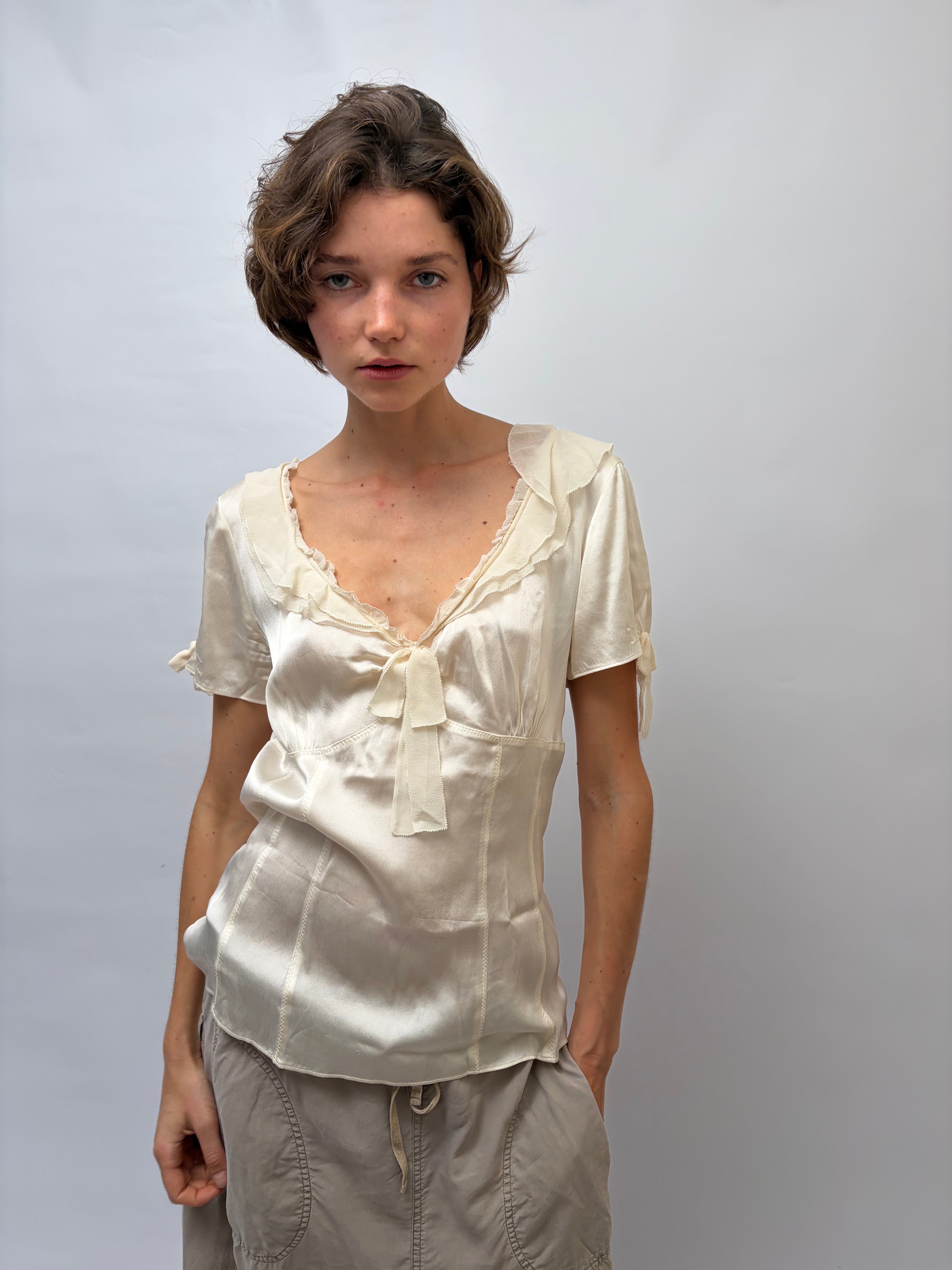 Italien Vintage Silk Top