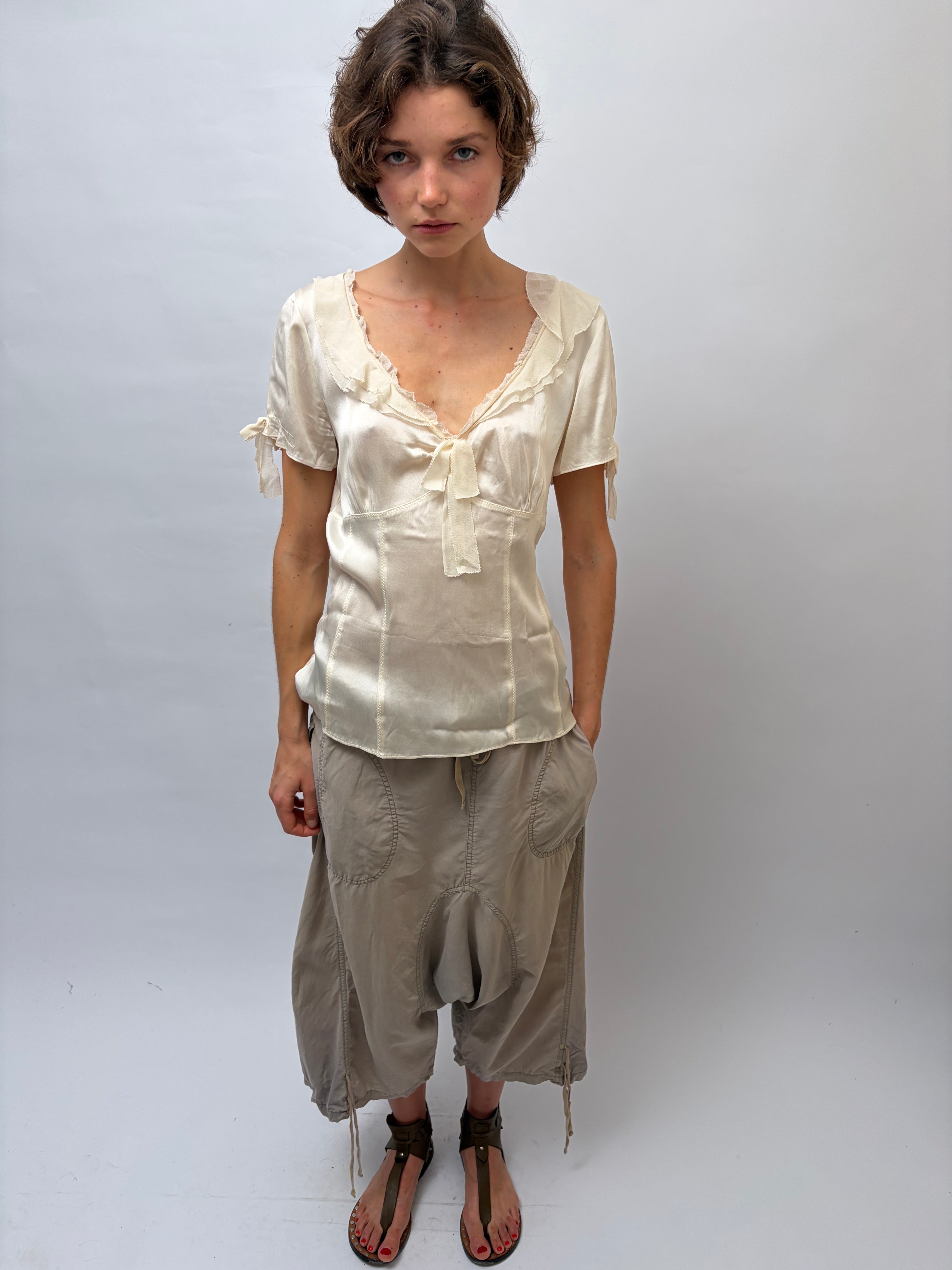 Italien Vintage Silk Top