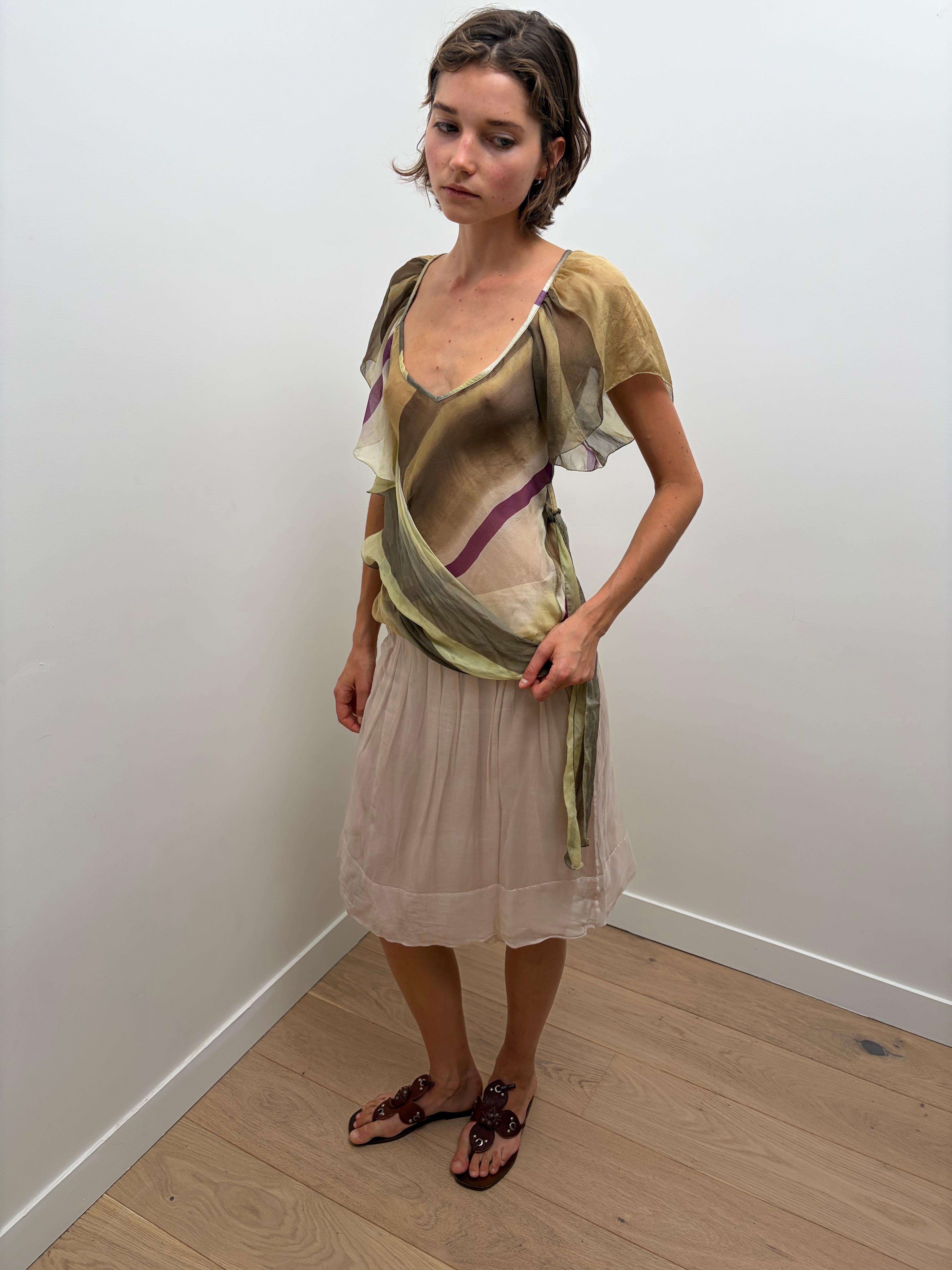 Italien Vintage Silk Top