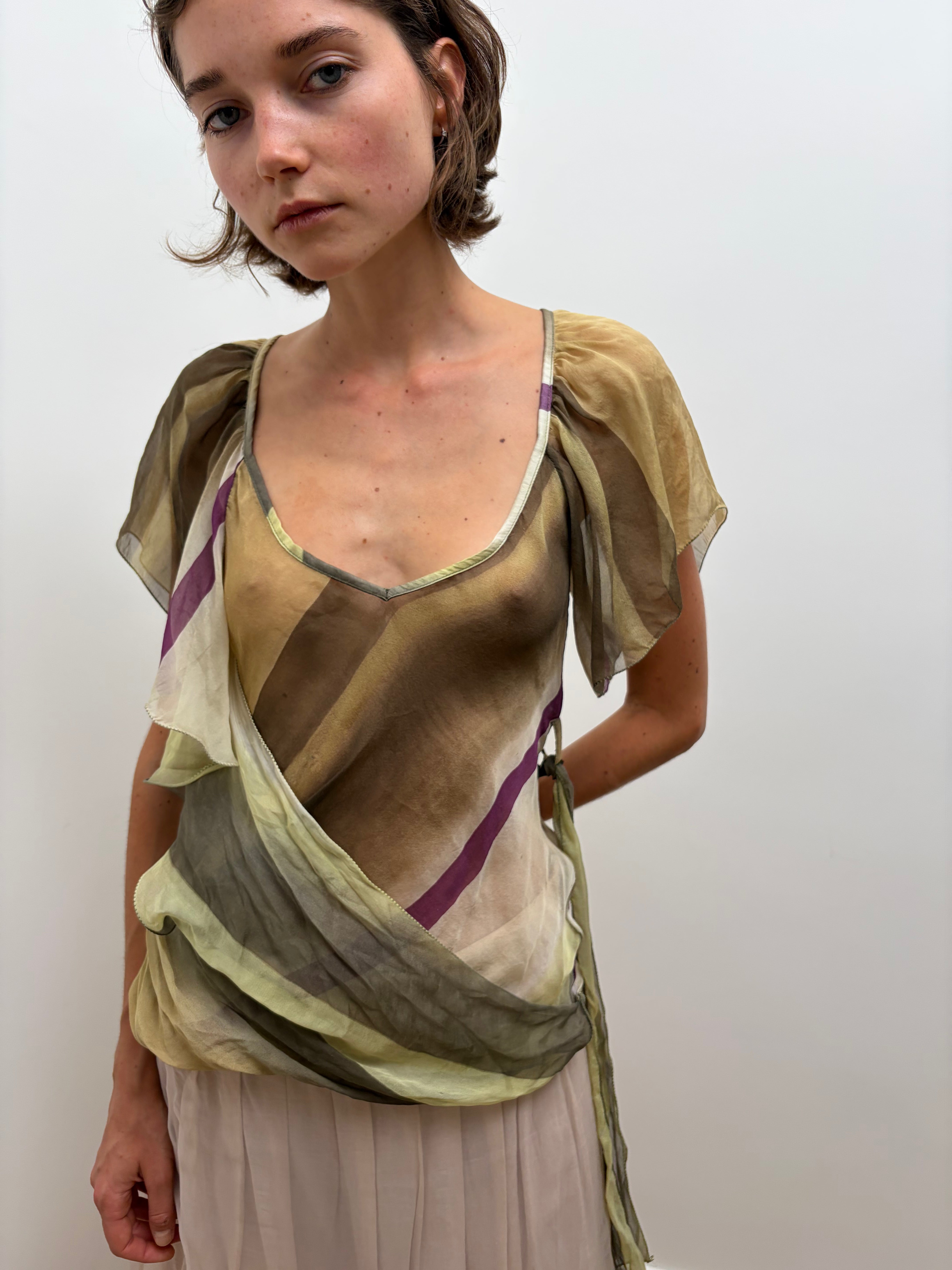 Italien Vintage Silk Top