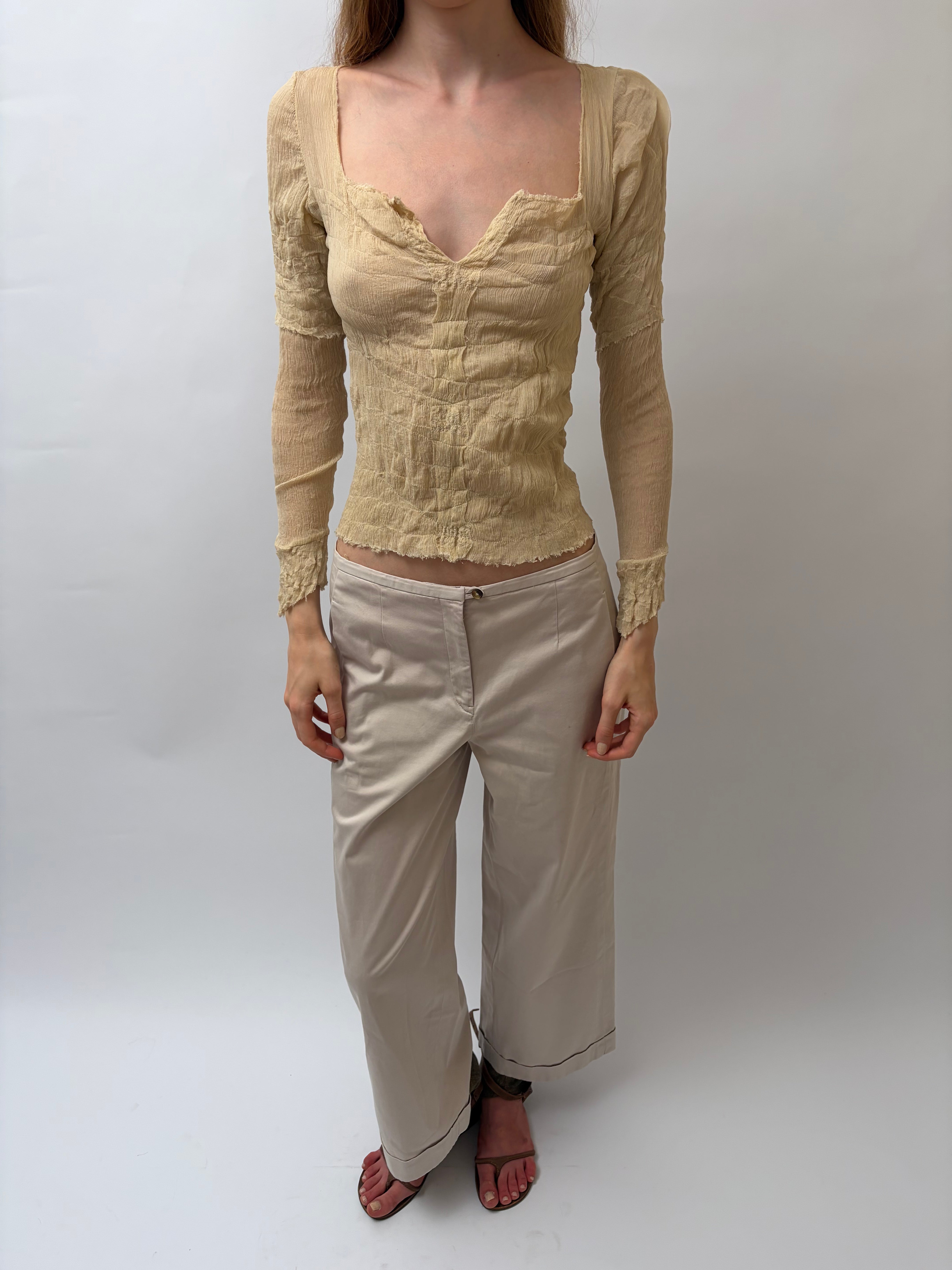 Italien Vintage Silk Top