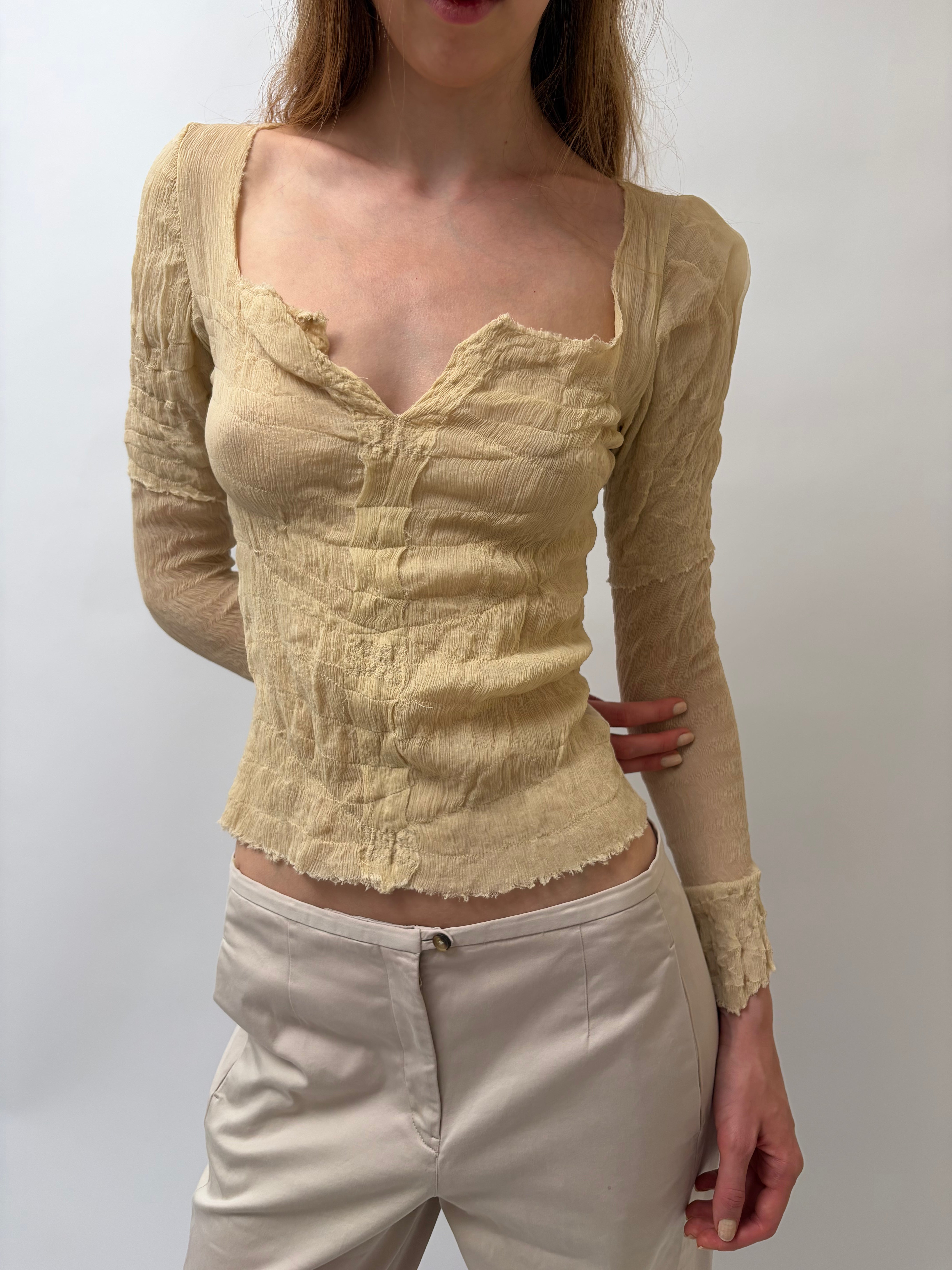 Italien Vintage Silk Top