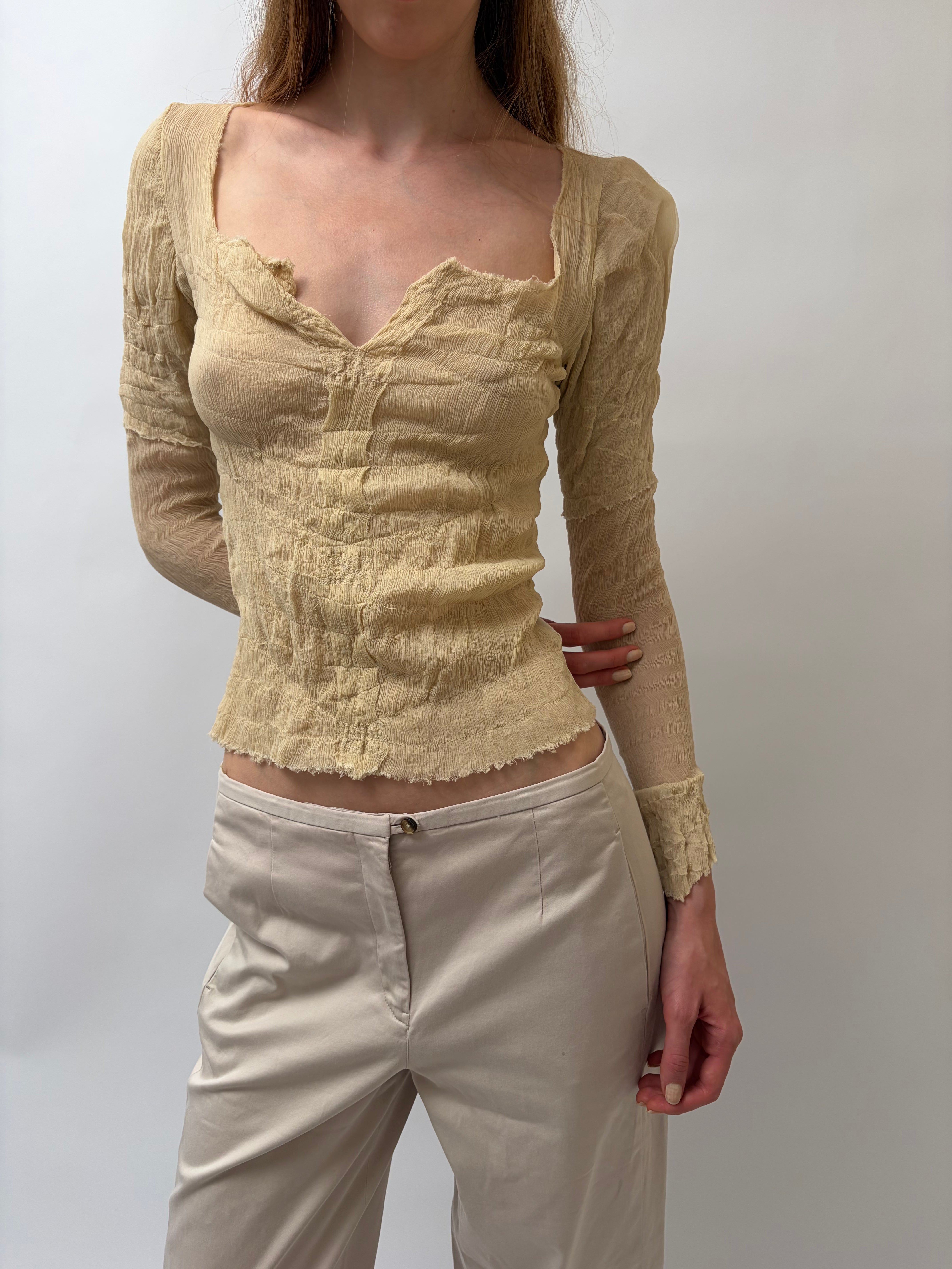 Italien Vintage Silk Top