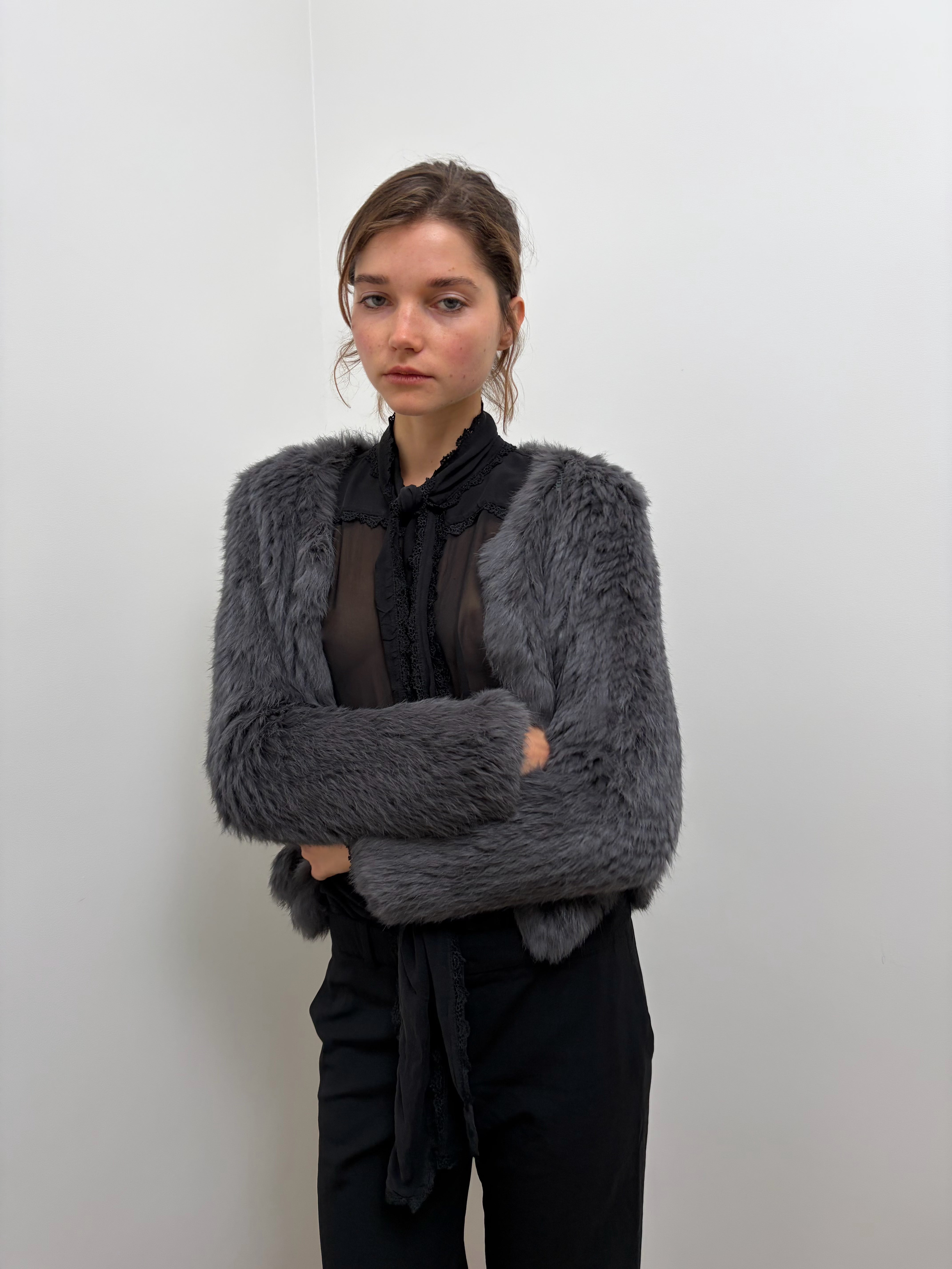 Pinko Fur Cardigan