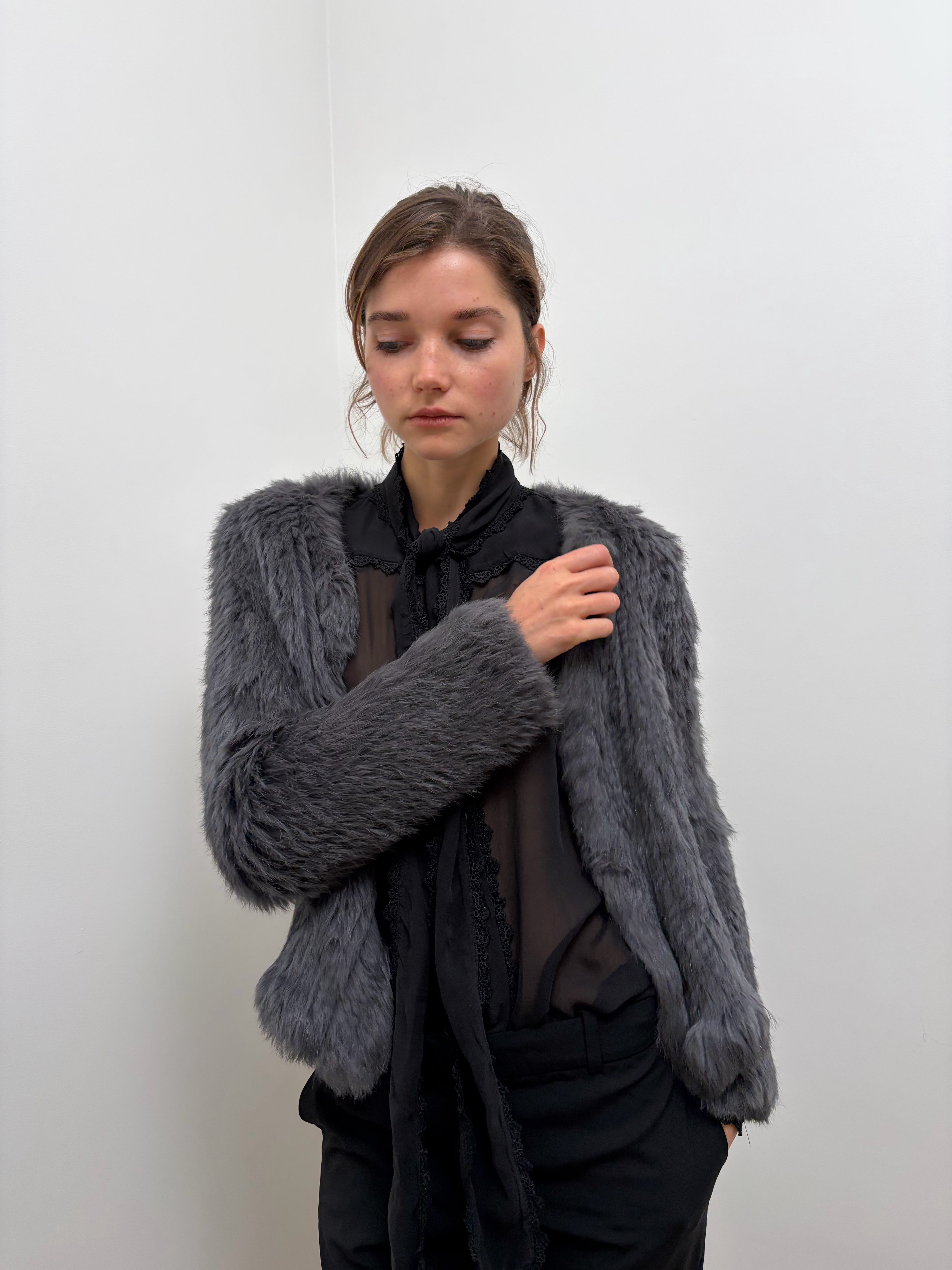 Pinko Fur Cardigan