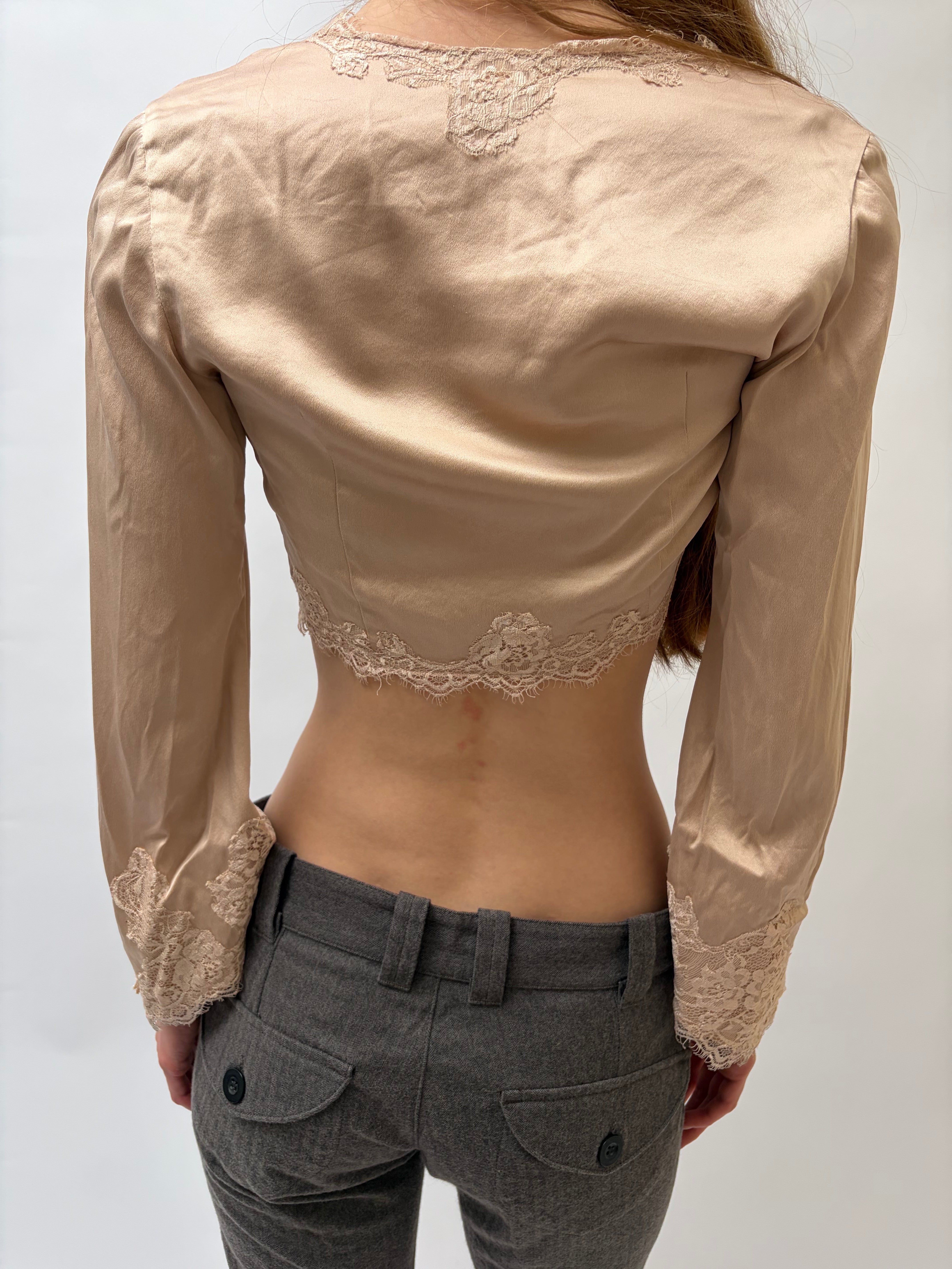 Italien Vintage Silk Bolero