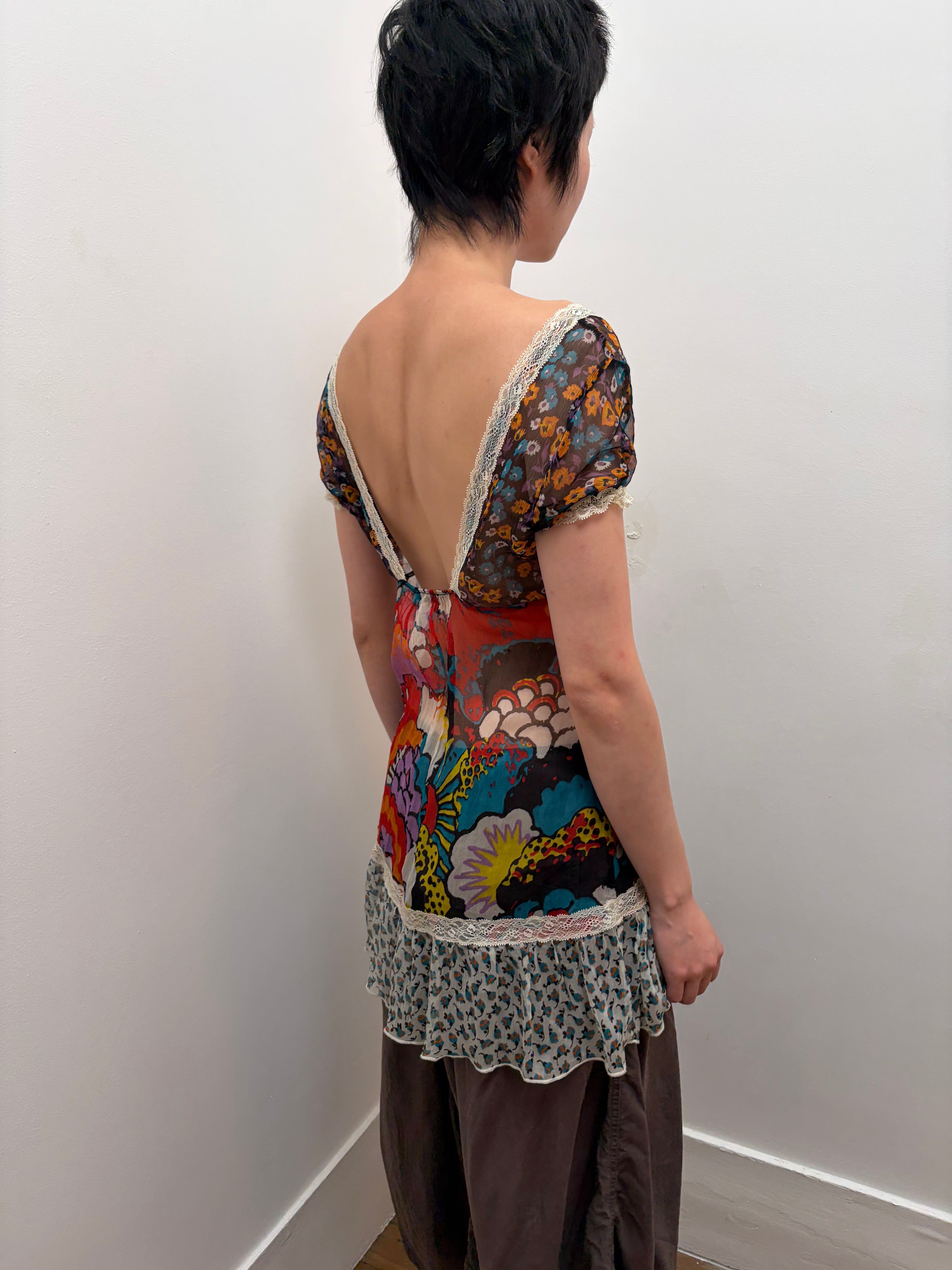 Italien Vintage Silk Top