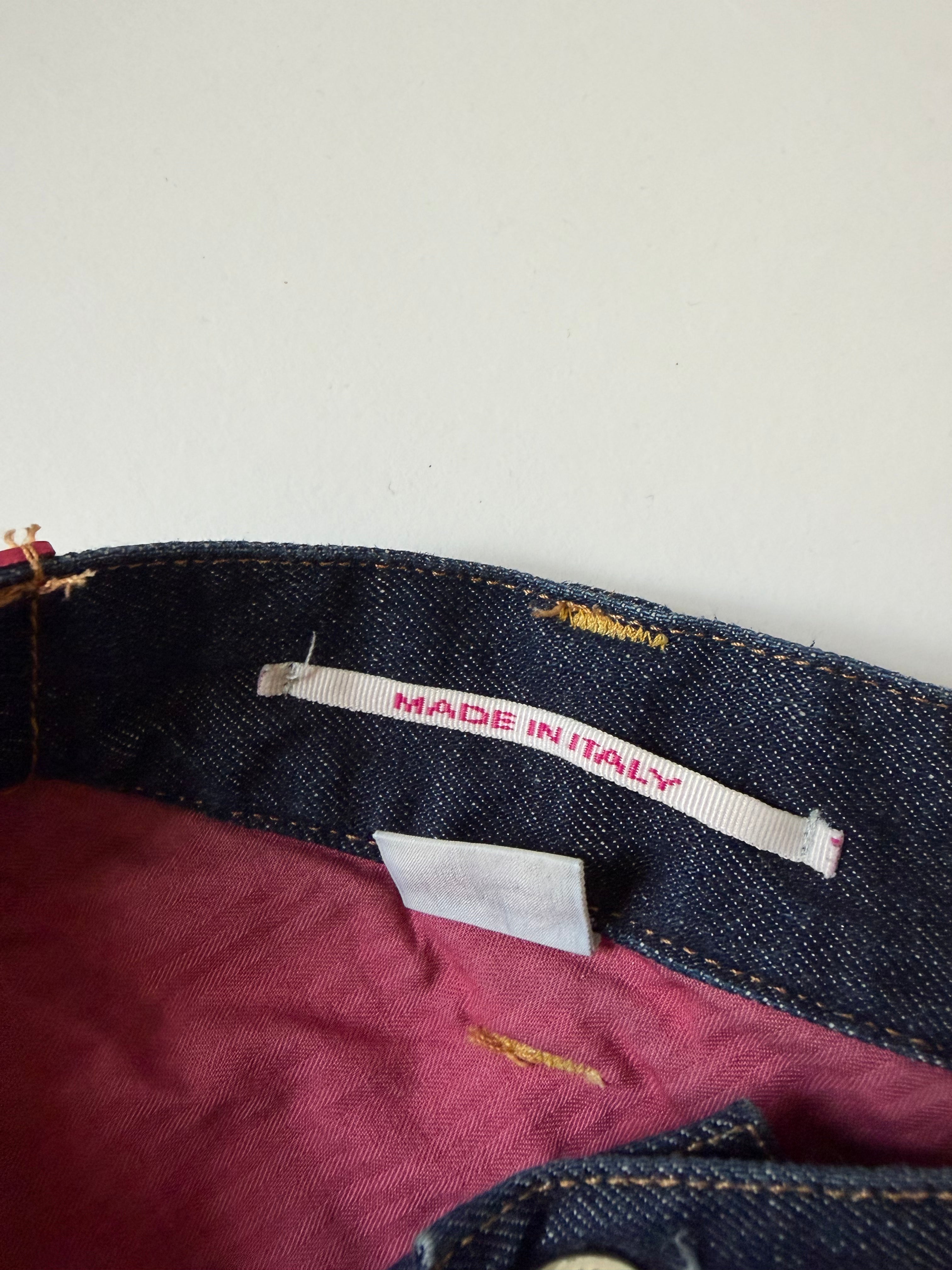Italien Vintage Denim Skirt