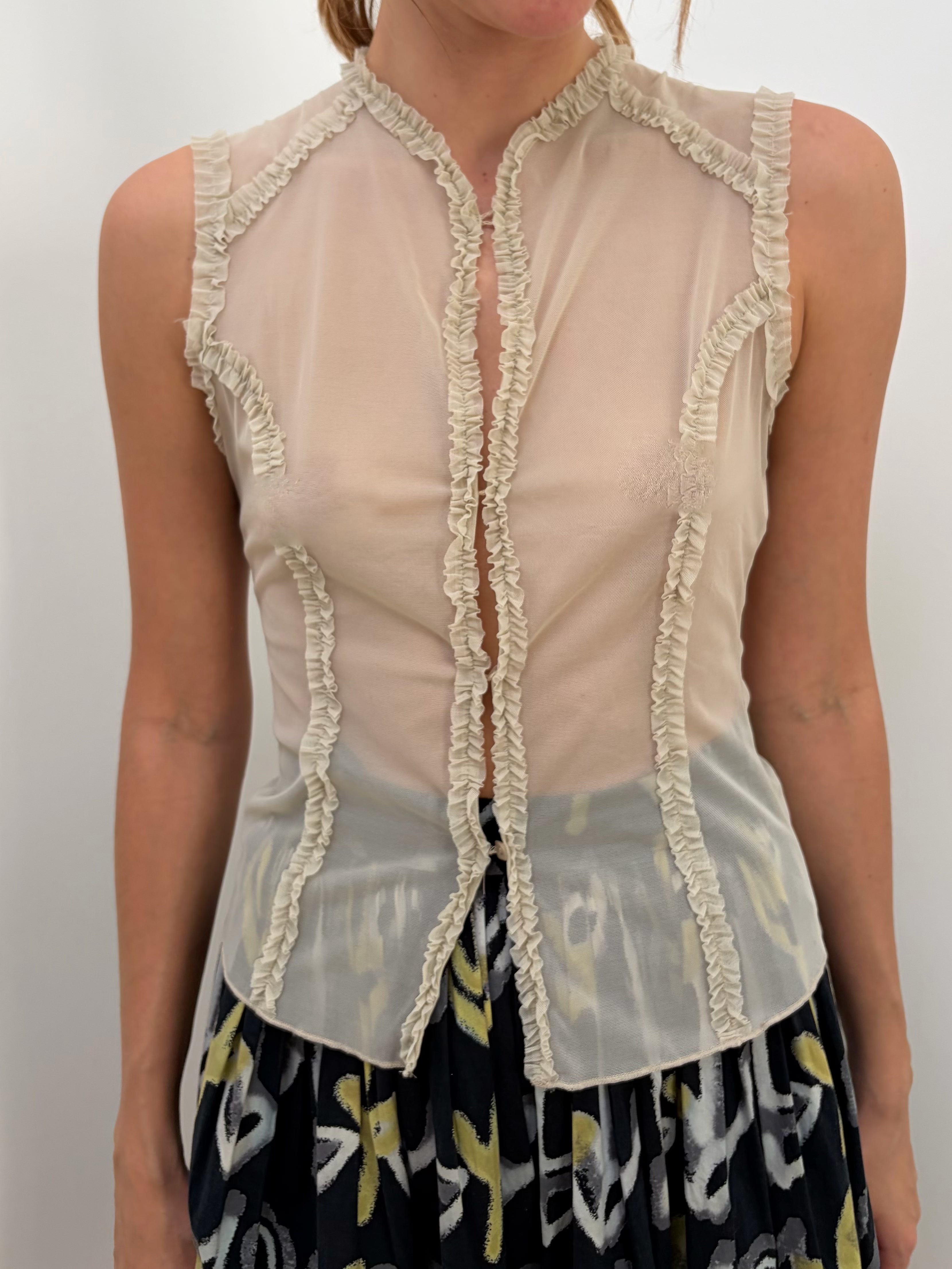 Italien Vintage Mesh Top