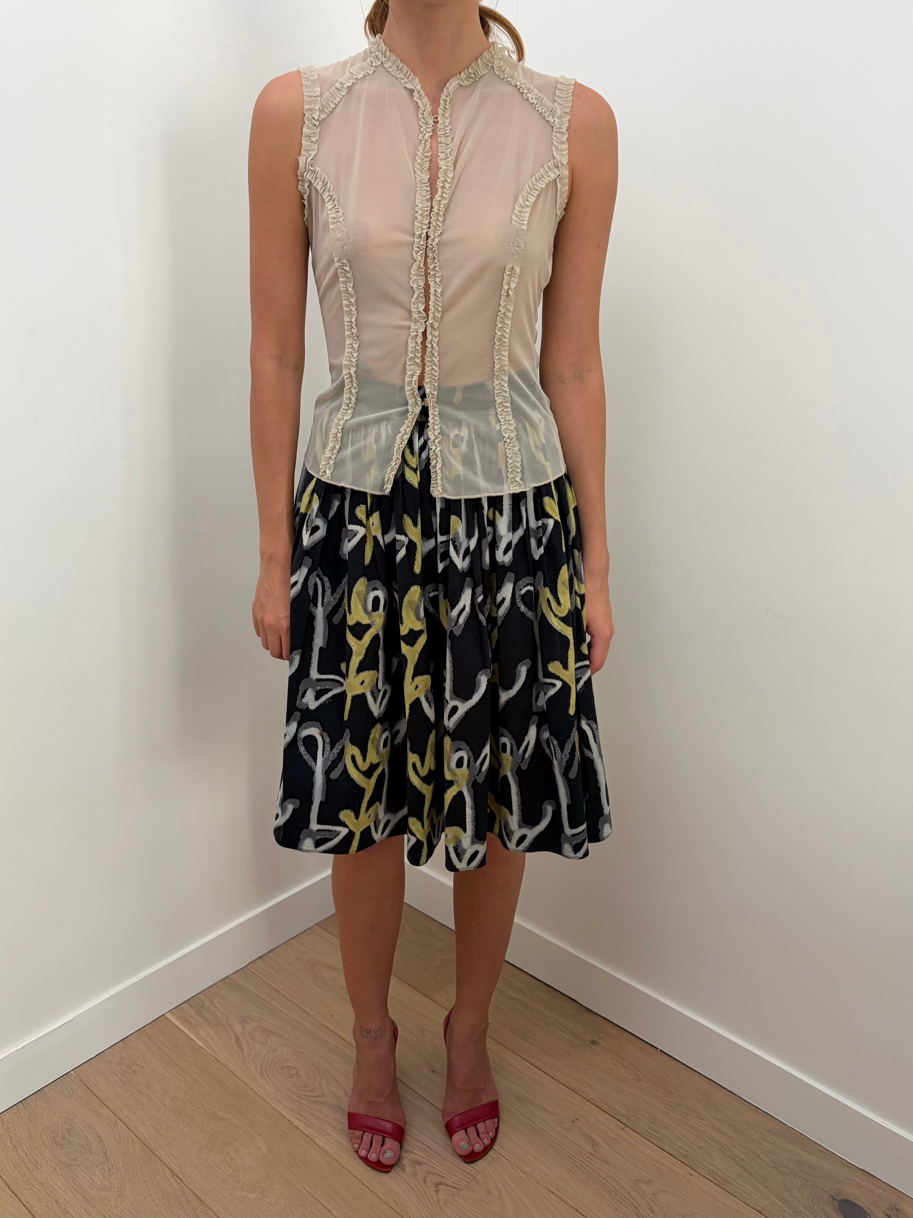Italien Vintage Mesh Top