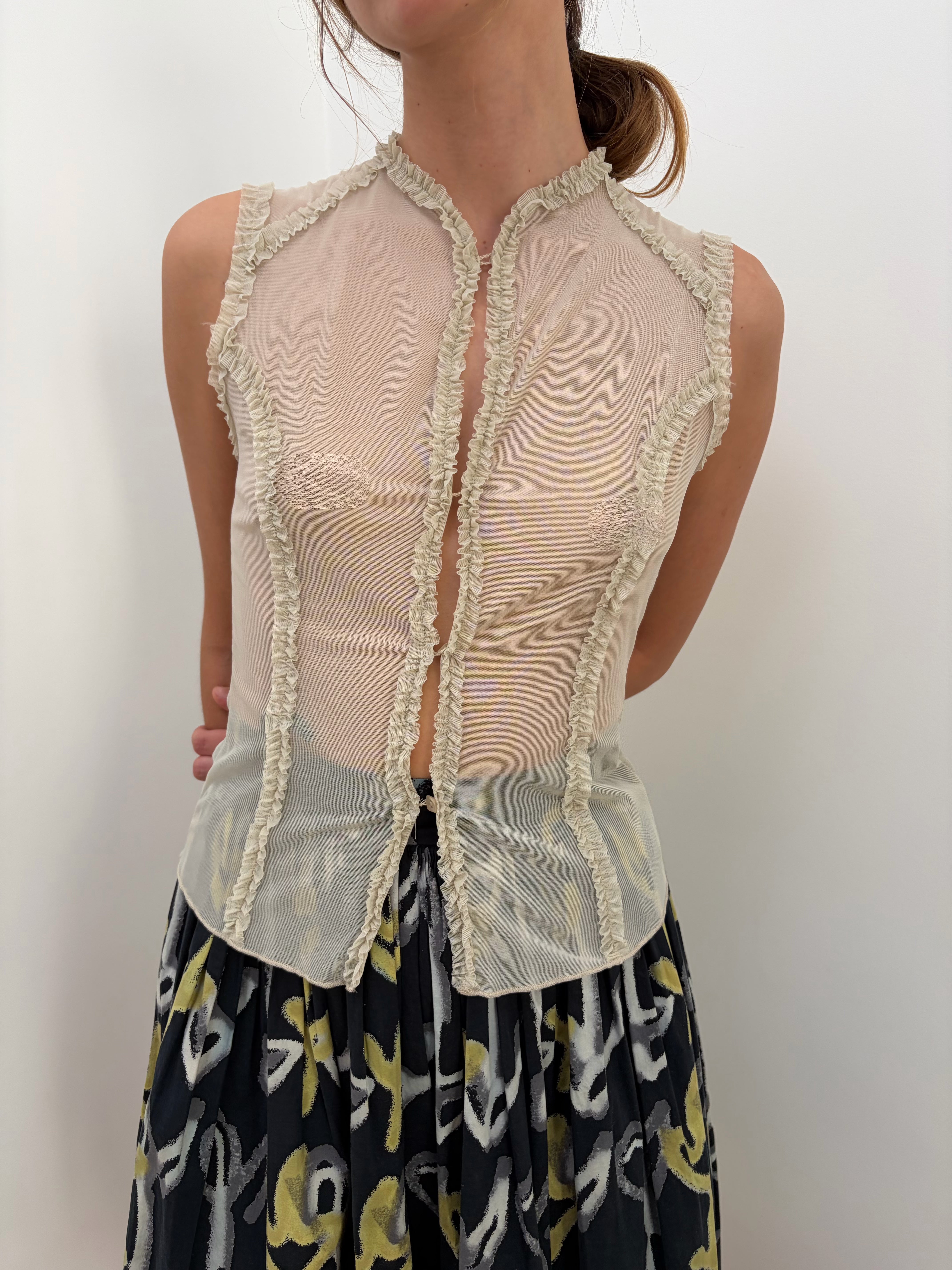 Italien Vintage Mesh Top