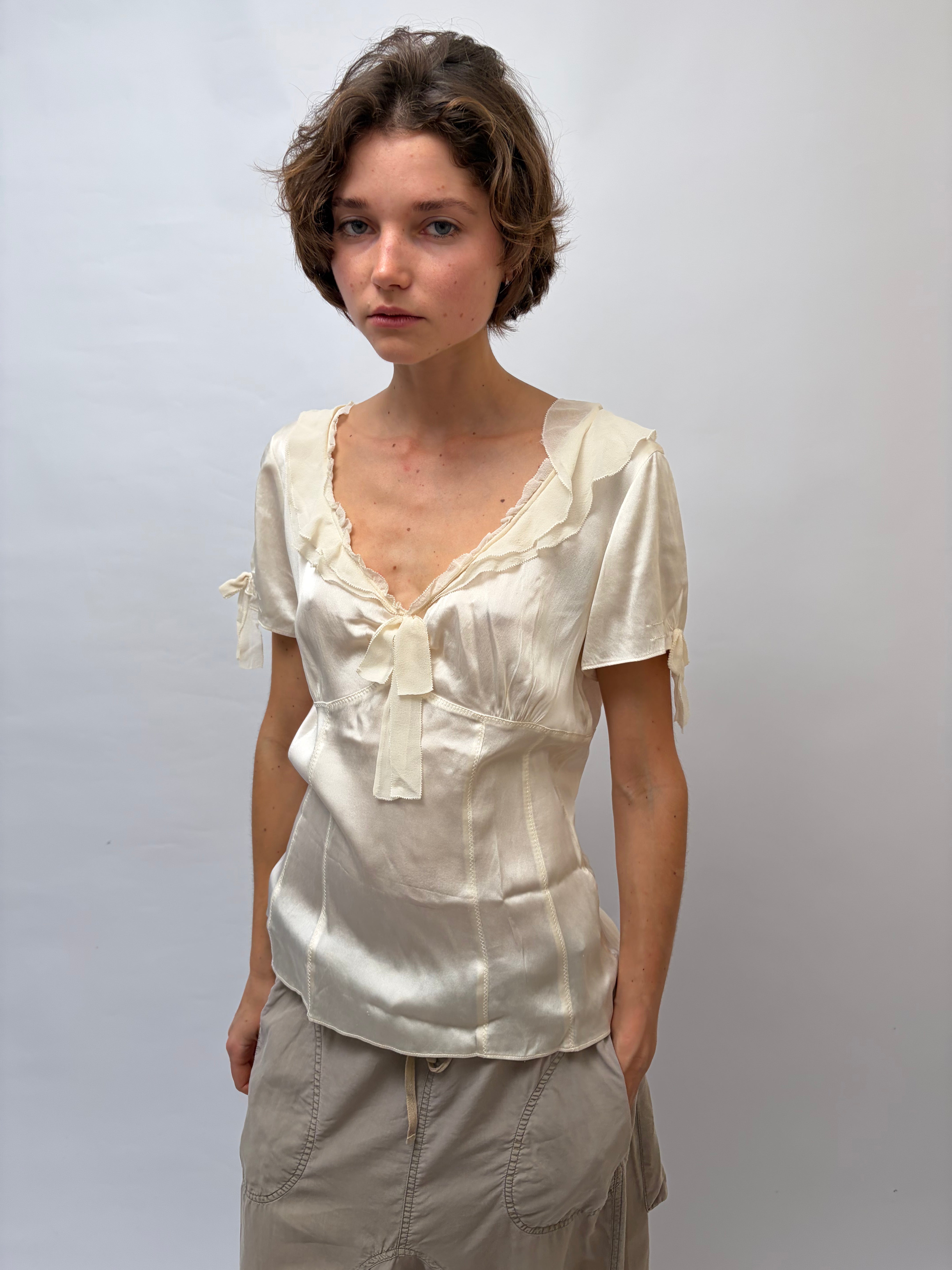 Italien Vintage Silk Top