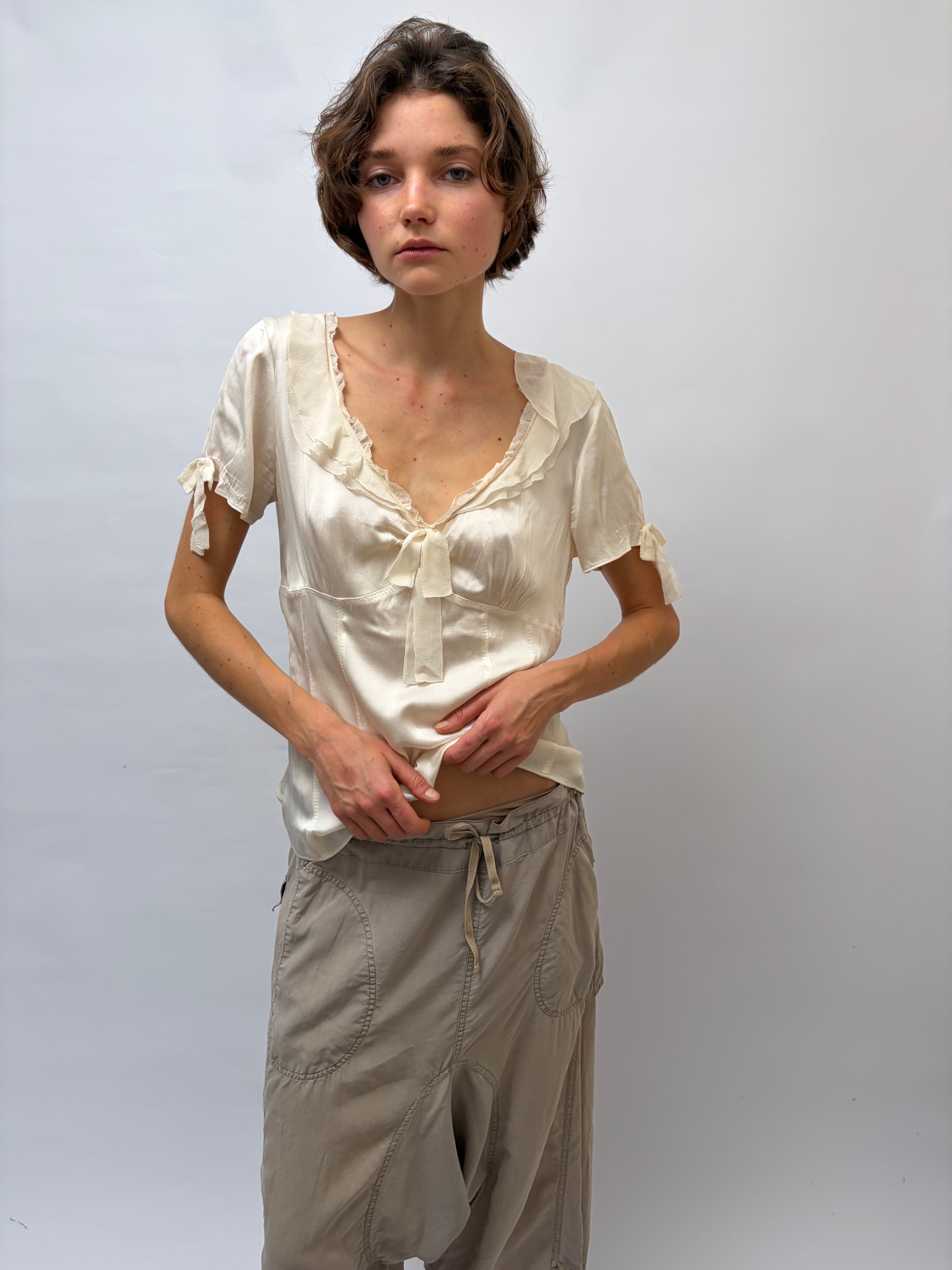 Italien Vintage Silk Top