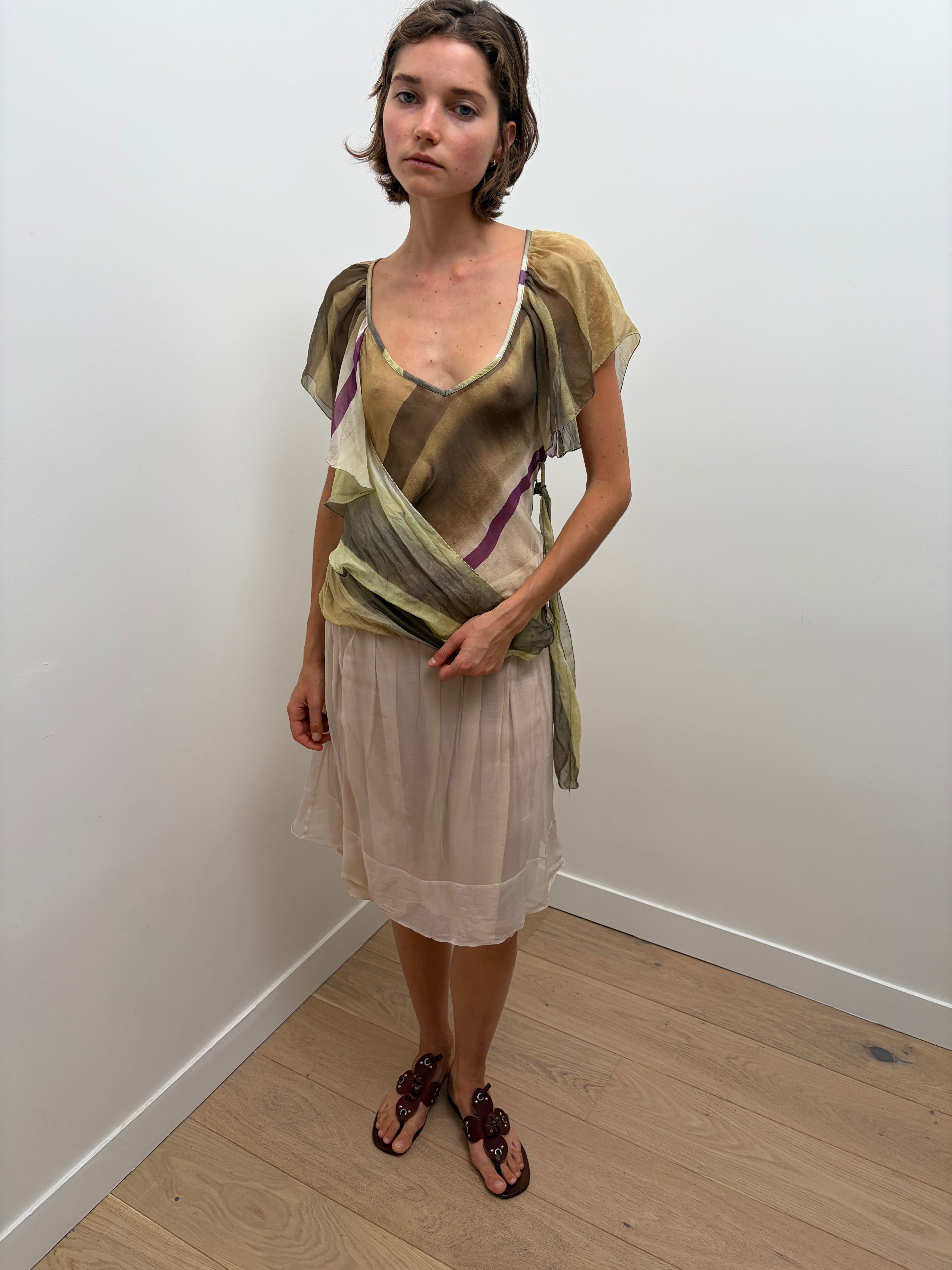 Italien Vintage Silk Top