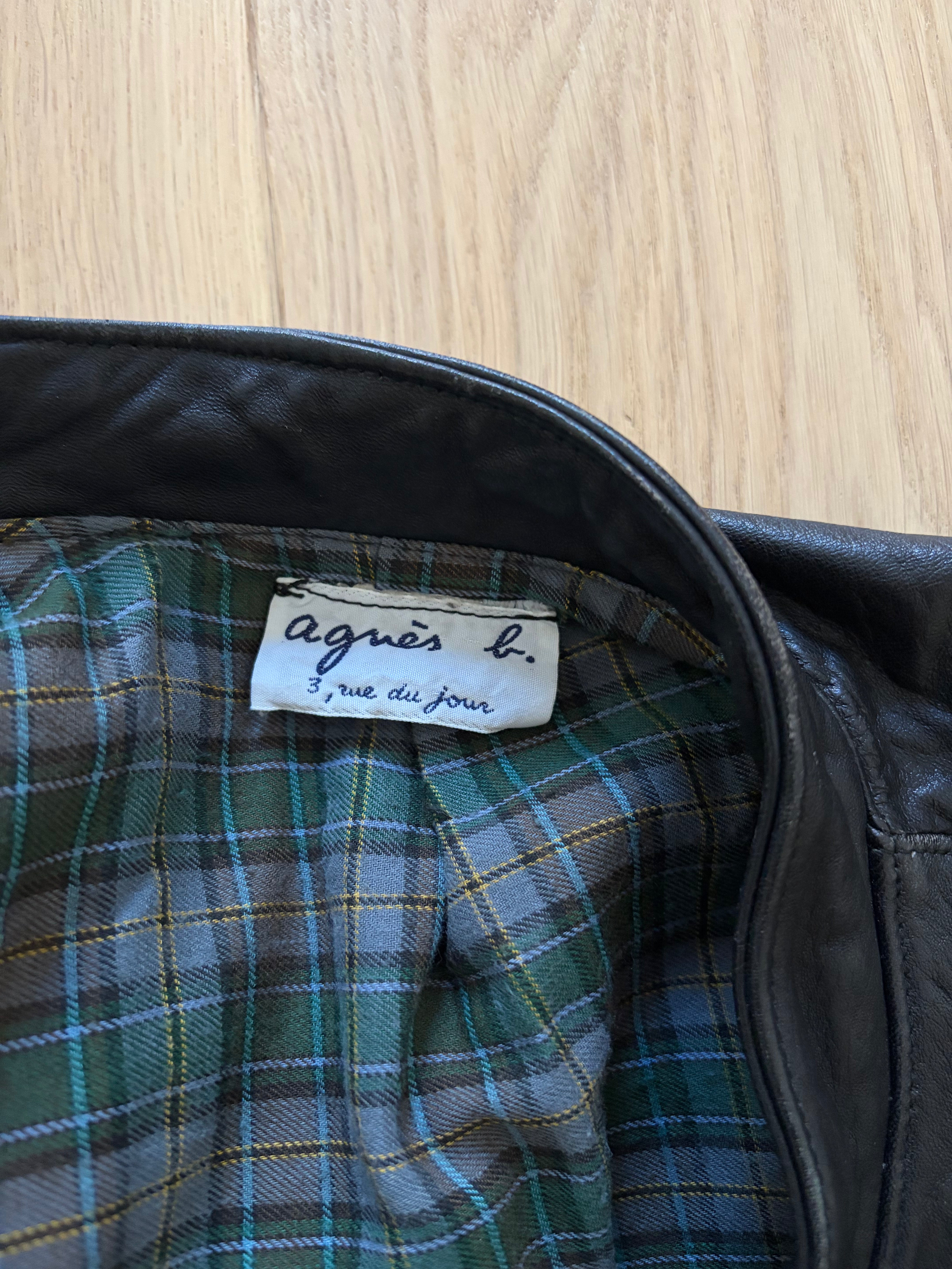 Agnès B Vintage Leather Jacket