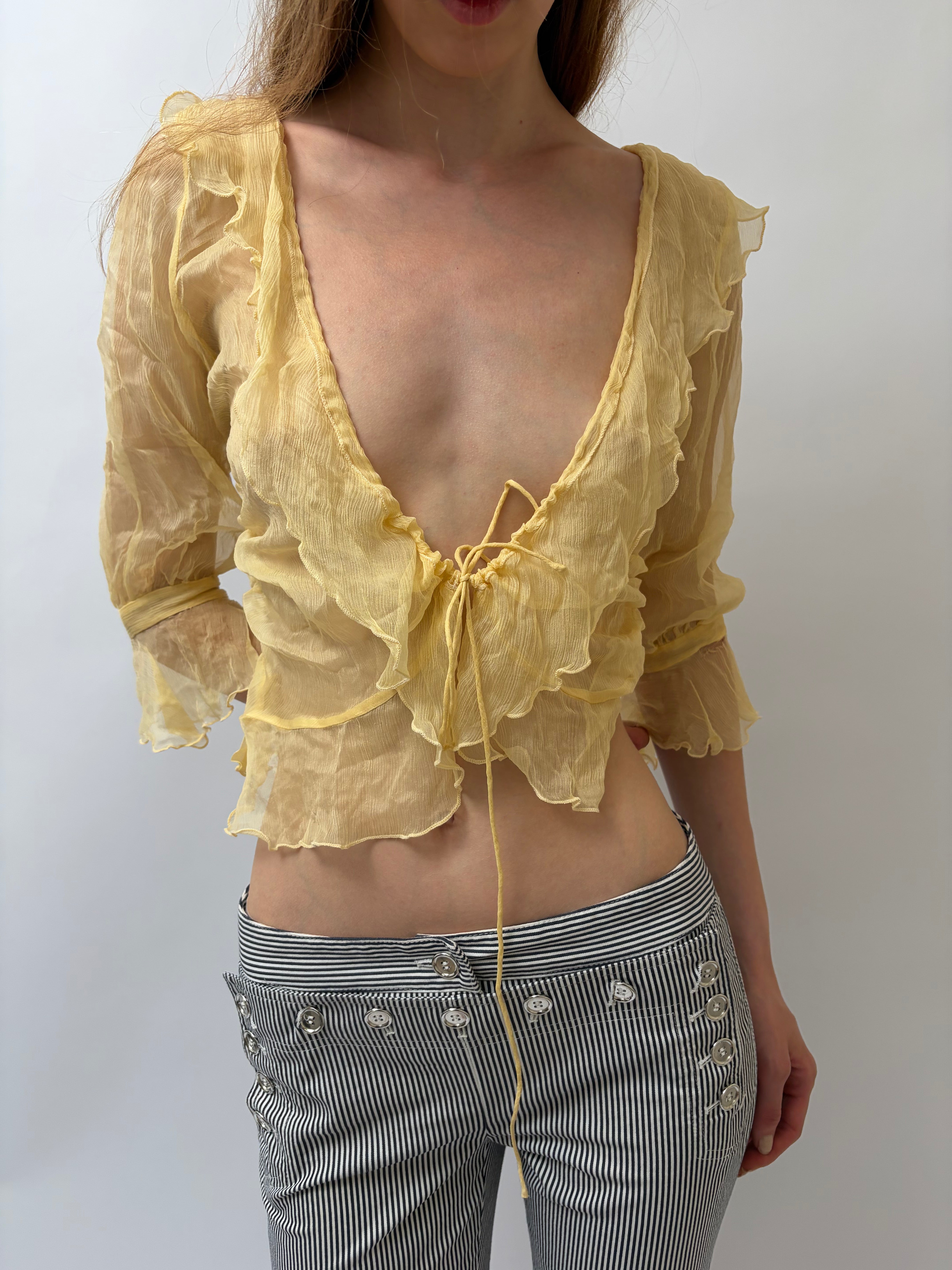 Italien Vintage Silk Top