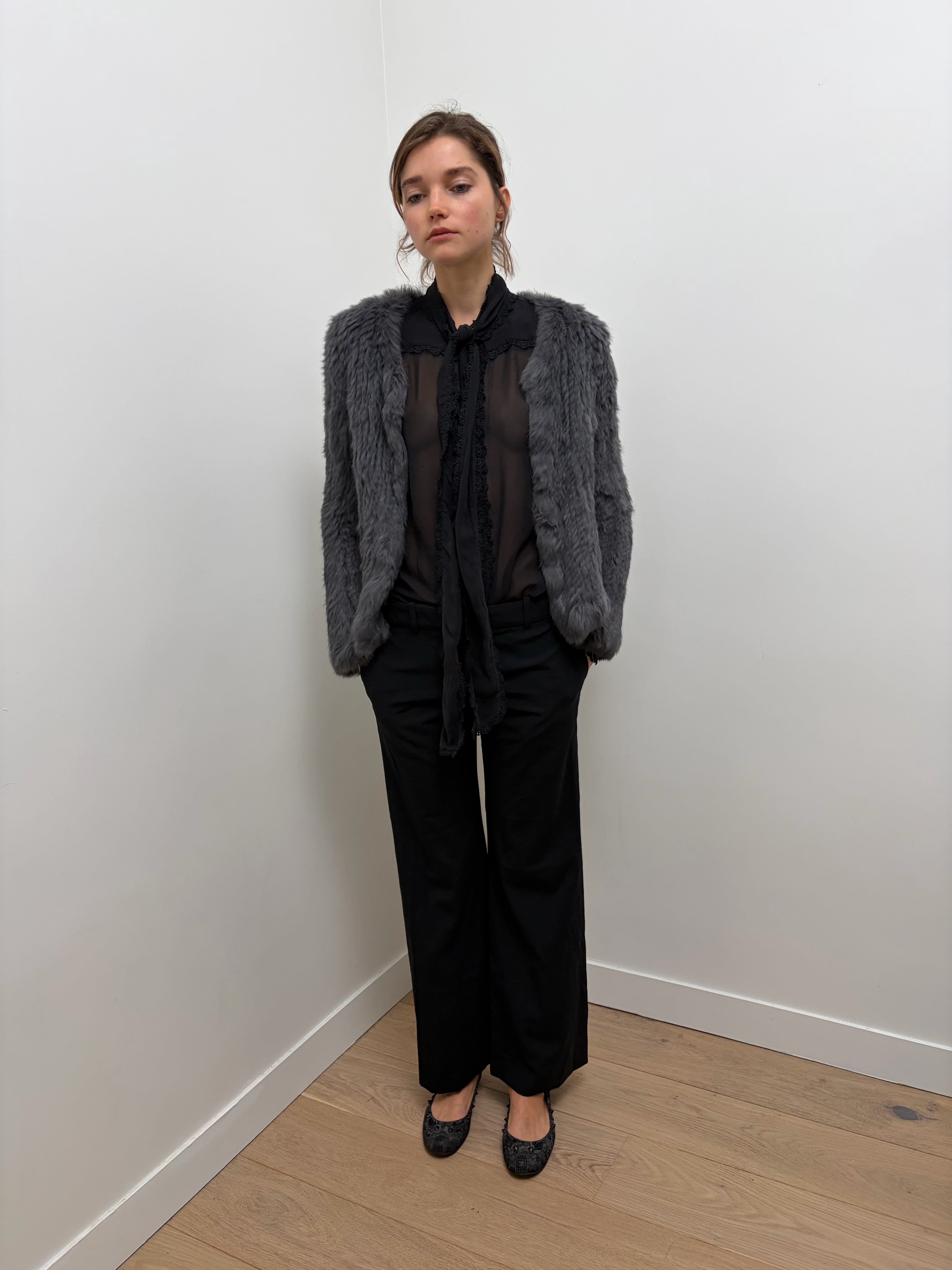 Pinko Fur Cardigan
