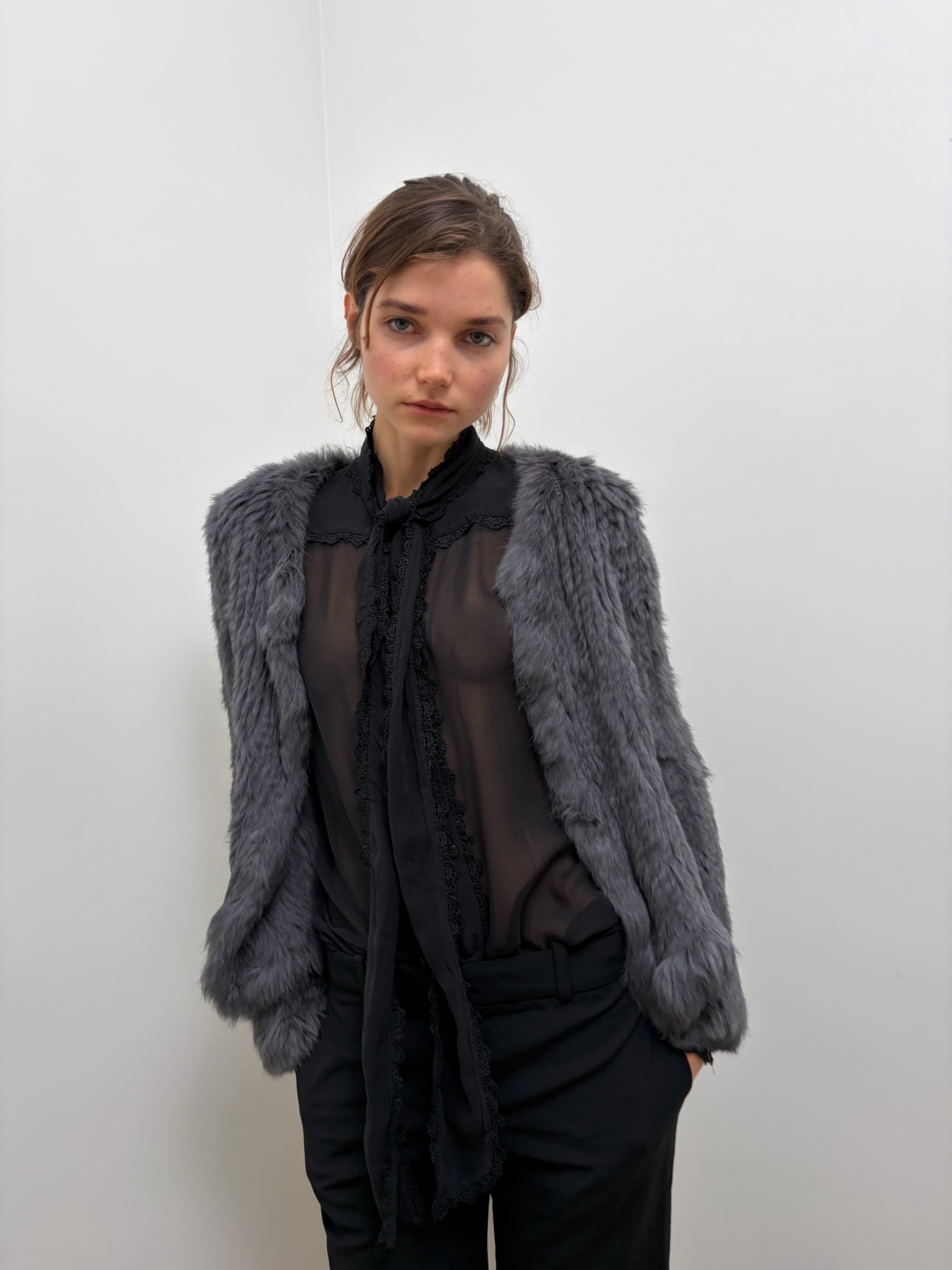 Pinko Fur Cardigan