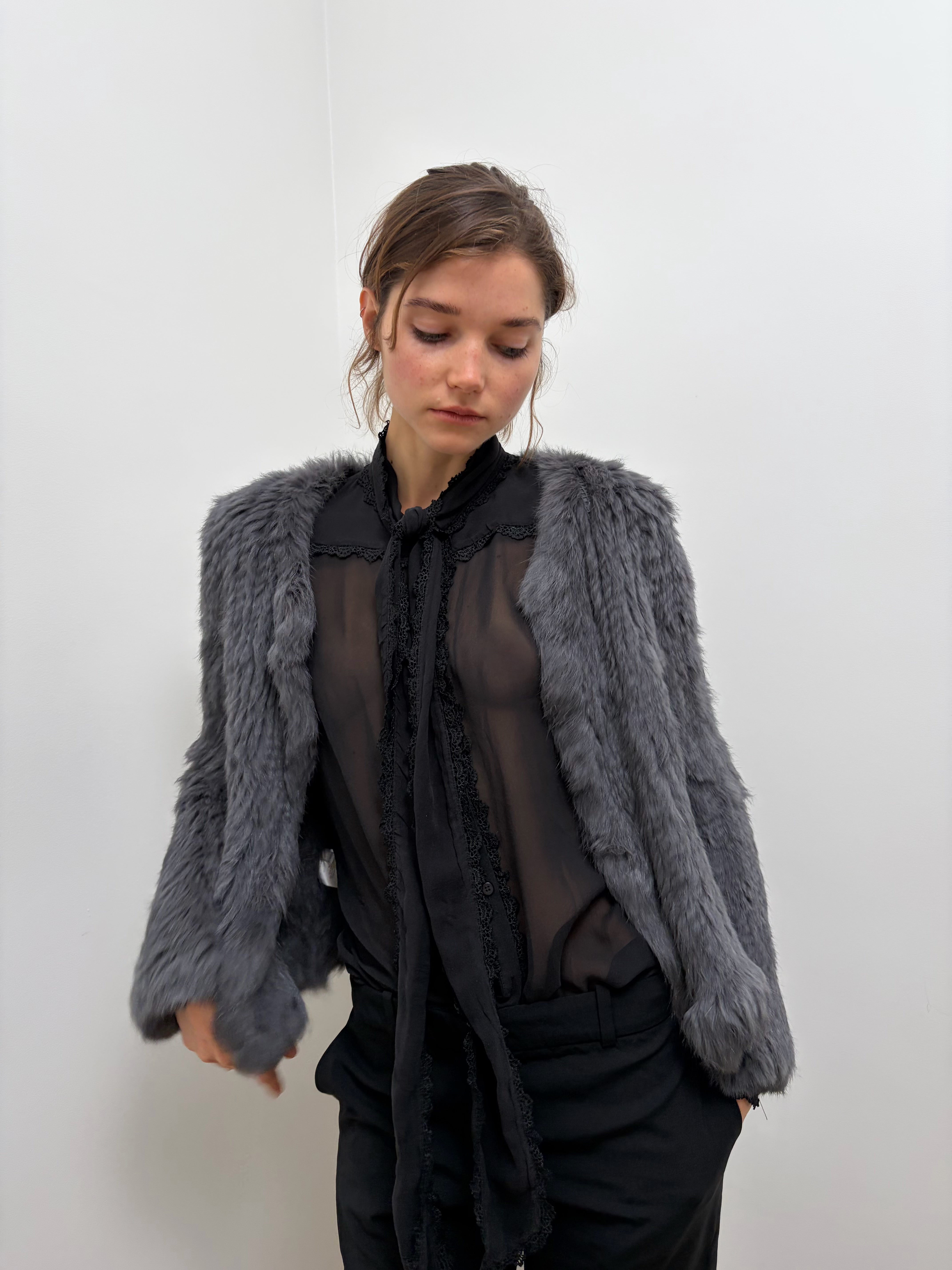 Pinko Fur Cardigan