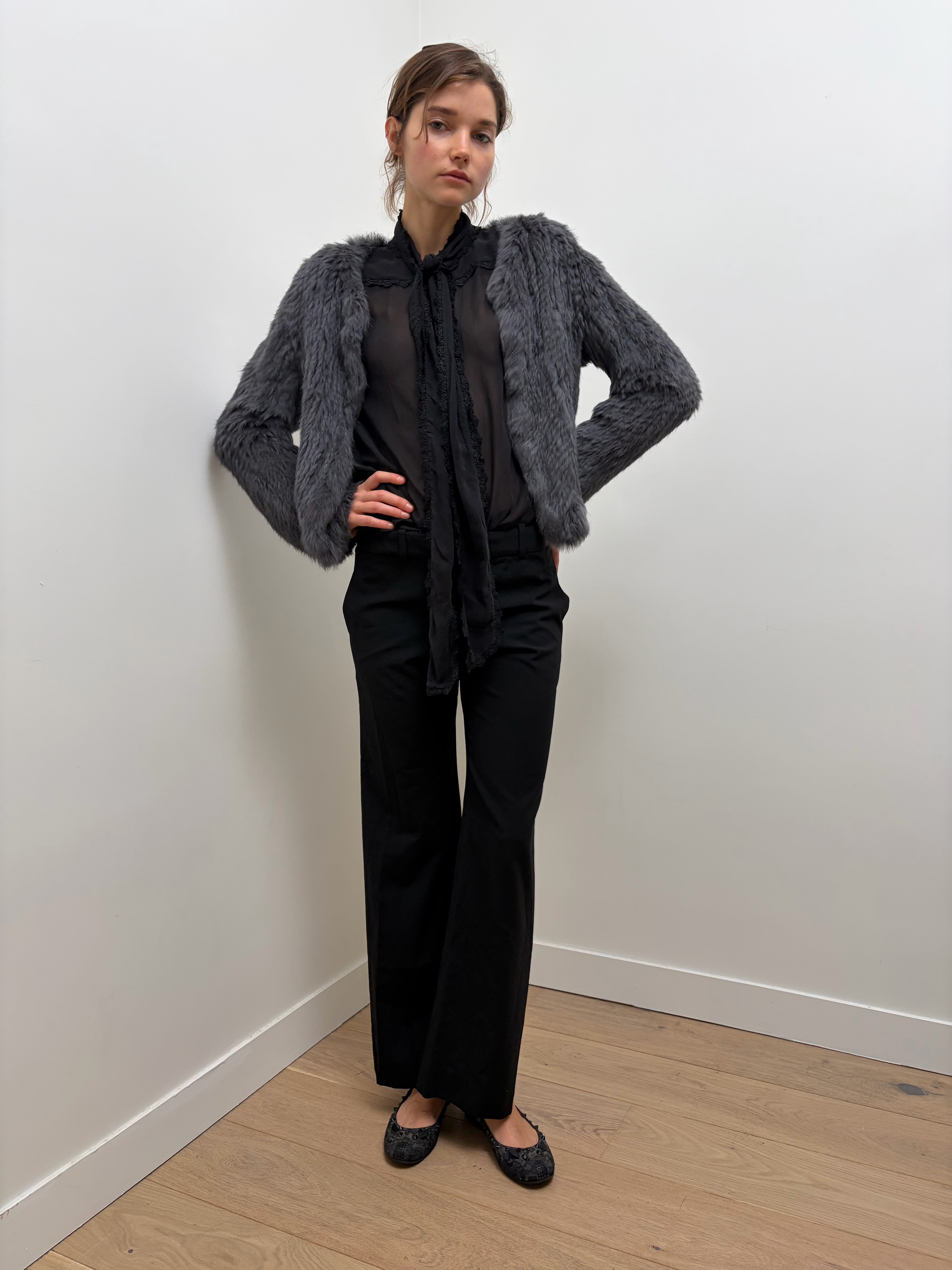 Pinko Fur Cardigan