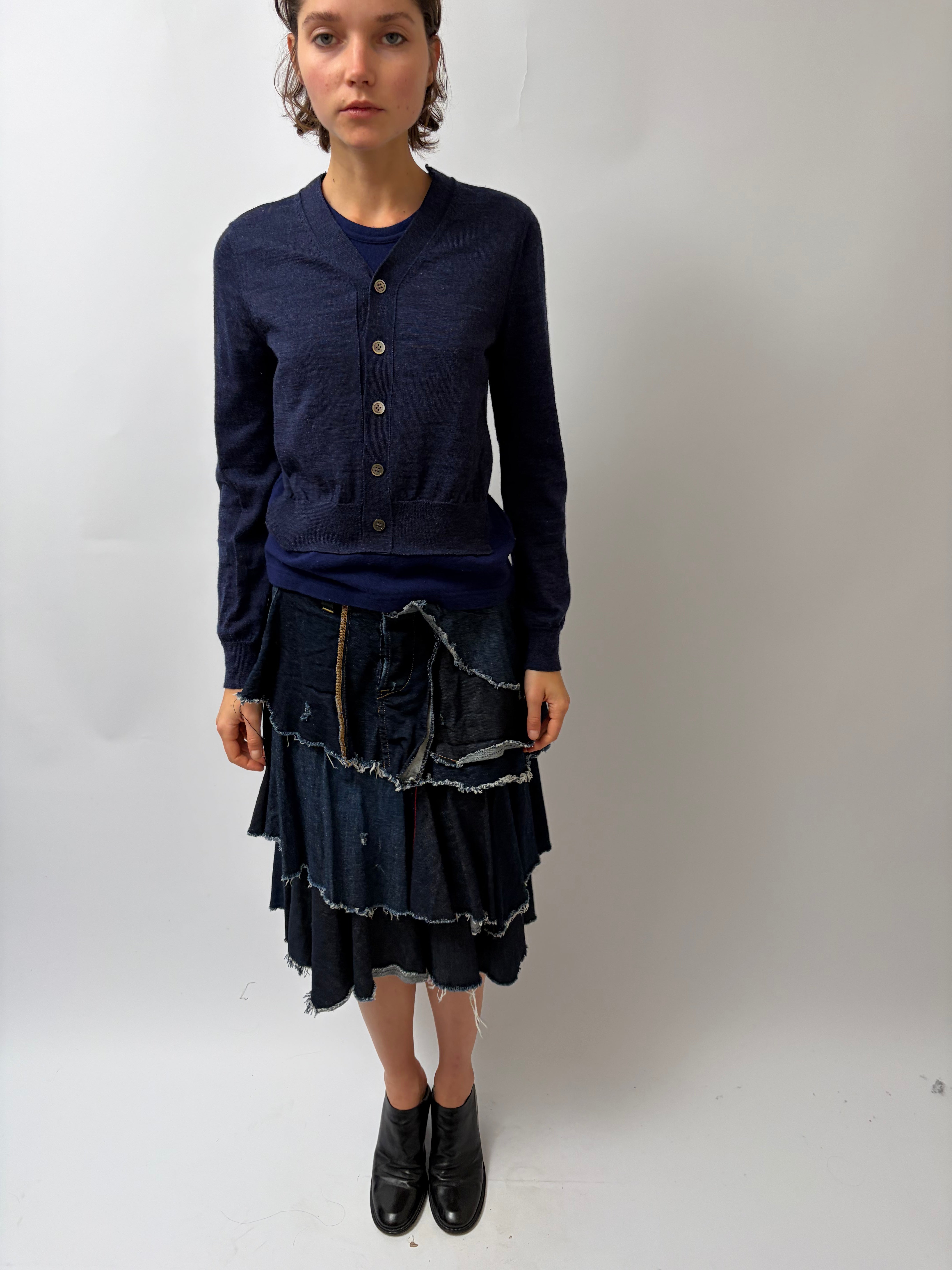 Italien Vintage Denim Skirt