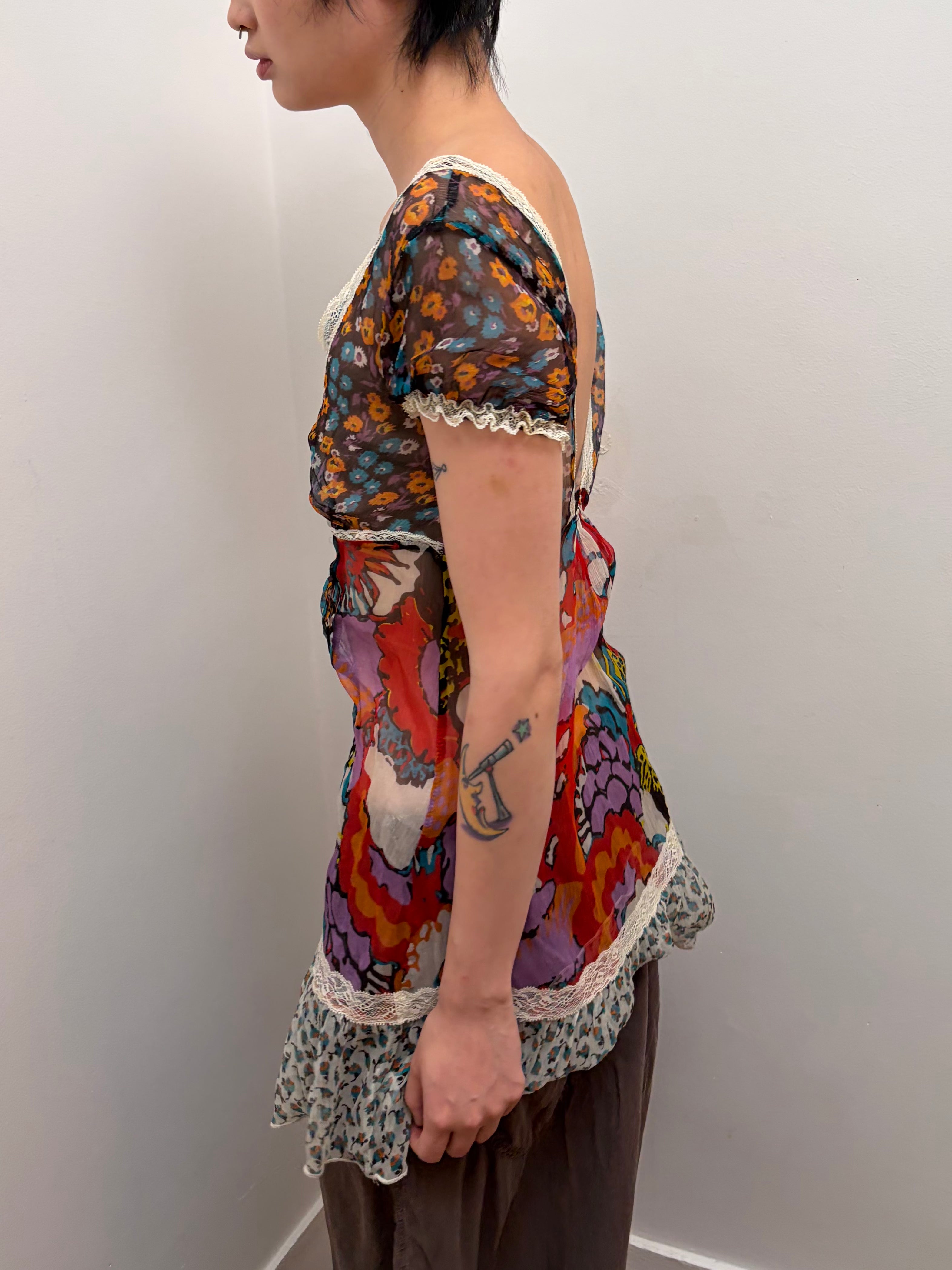 Italien Vintage Silk Top