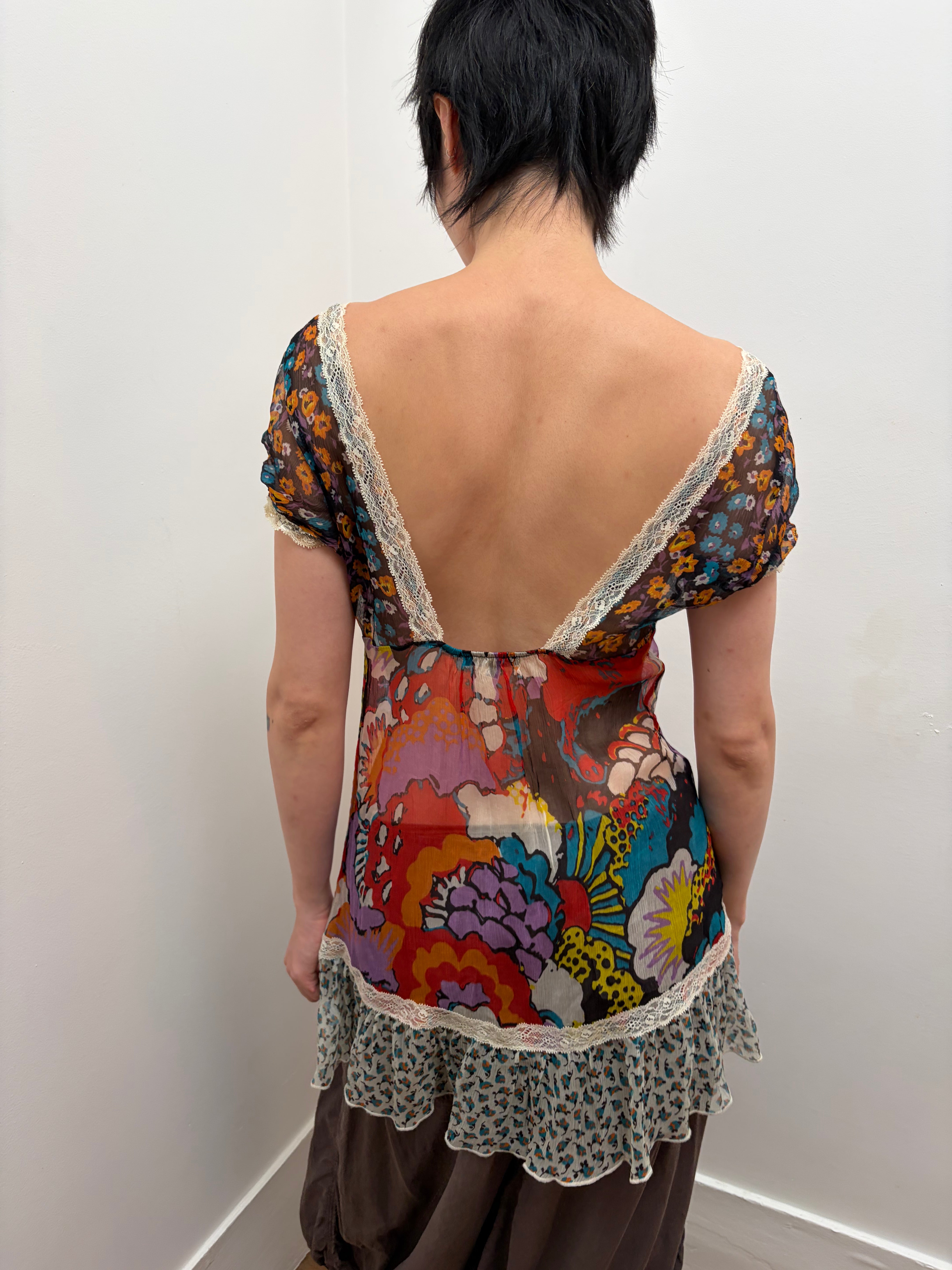 Italien Vintage Silk Top