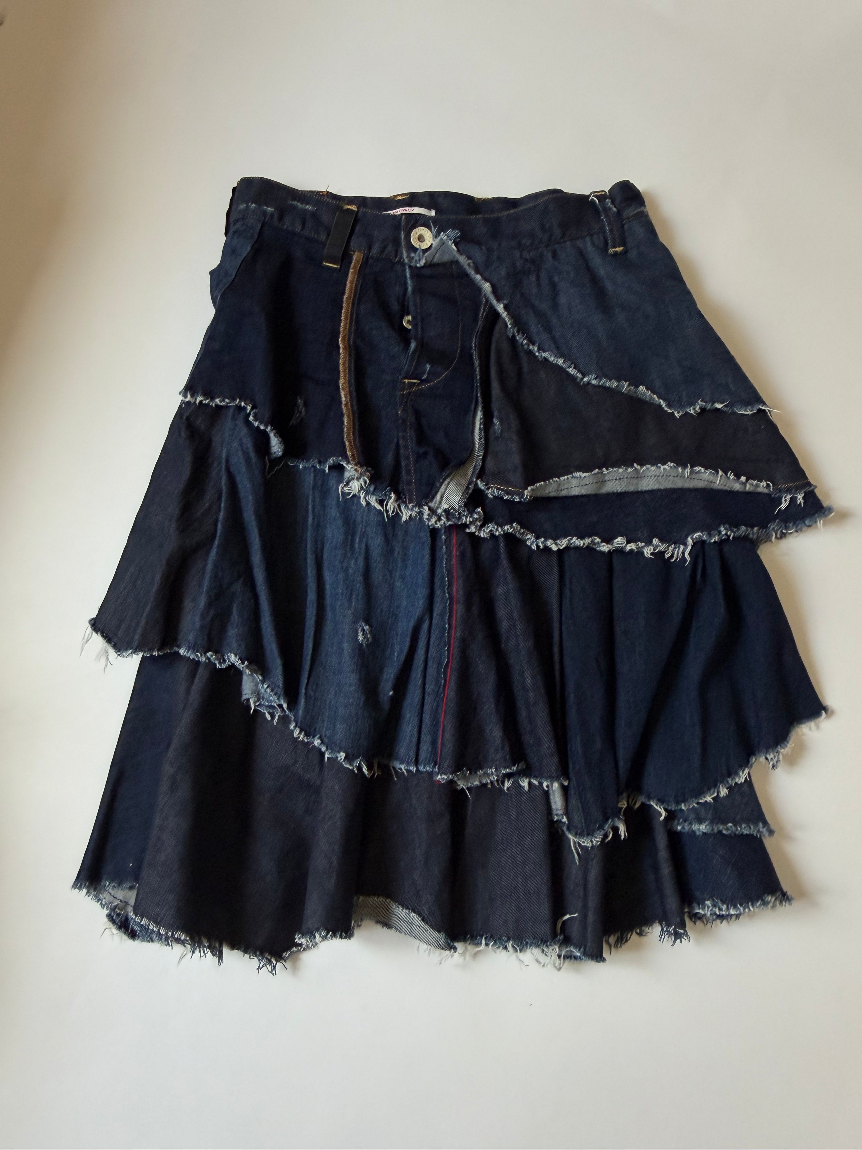 Italien Vintage Denim Skirt