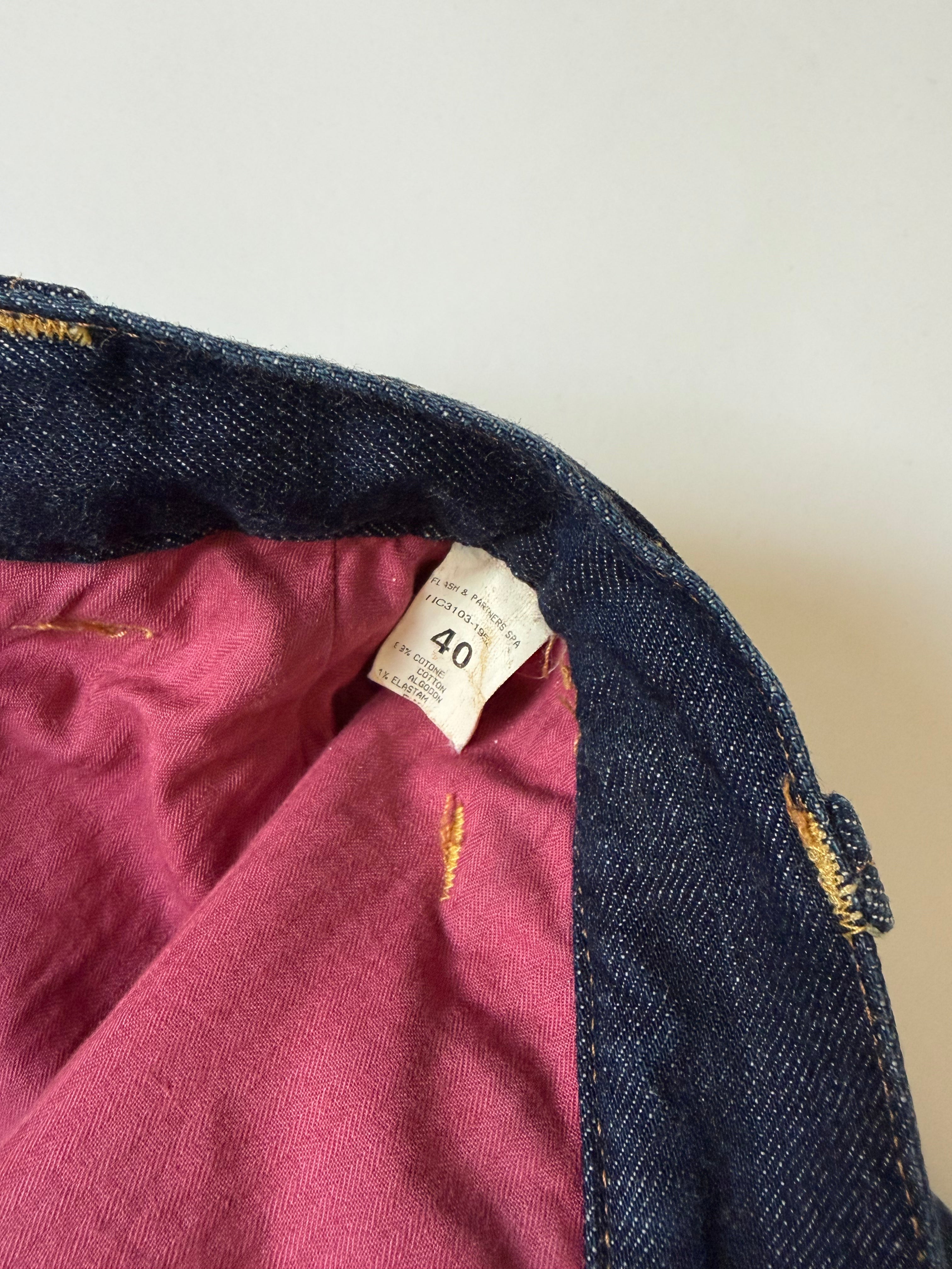 Italien Vintage Denim Skirt