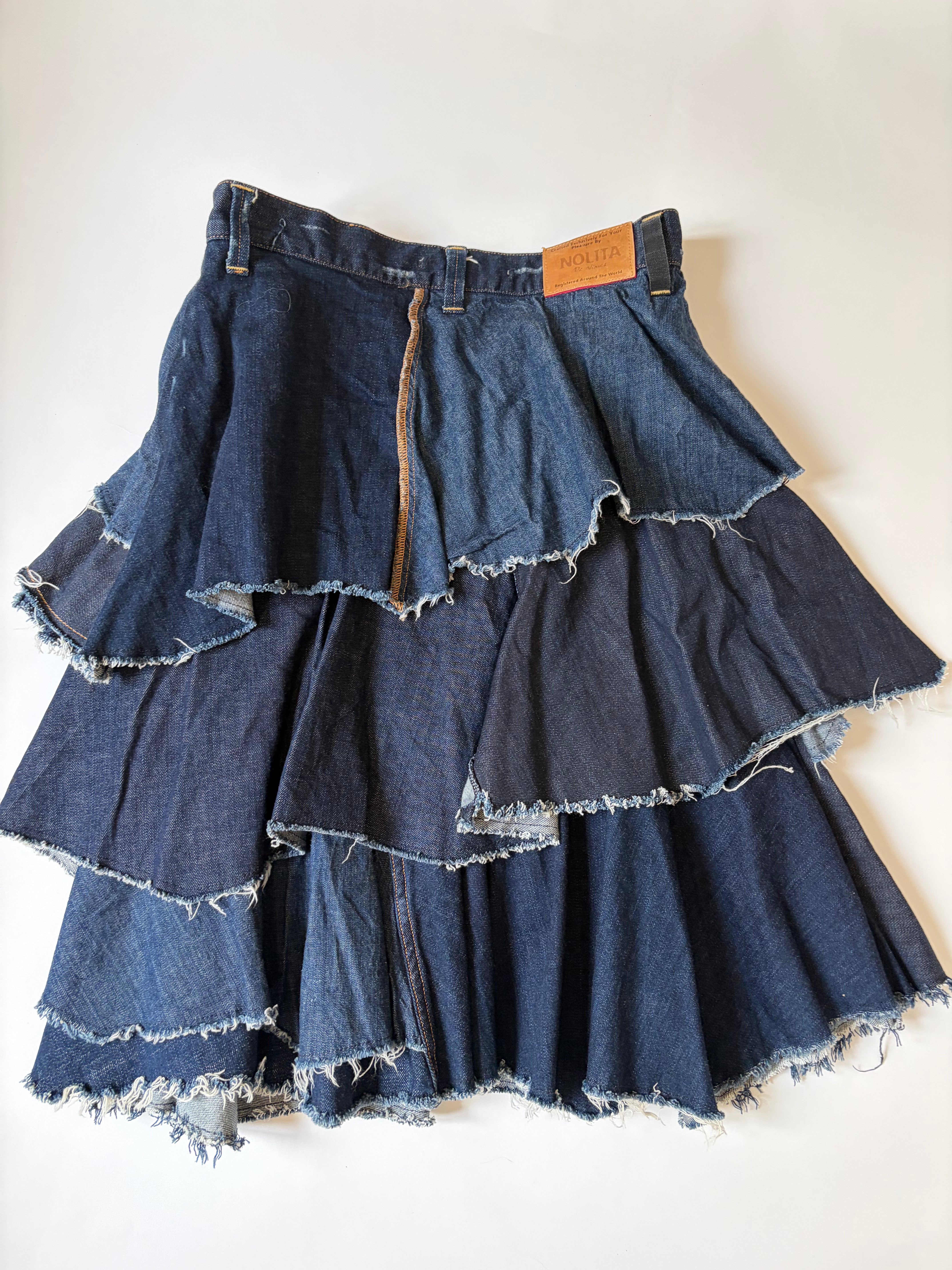 Italien Vintage Denim Skirt